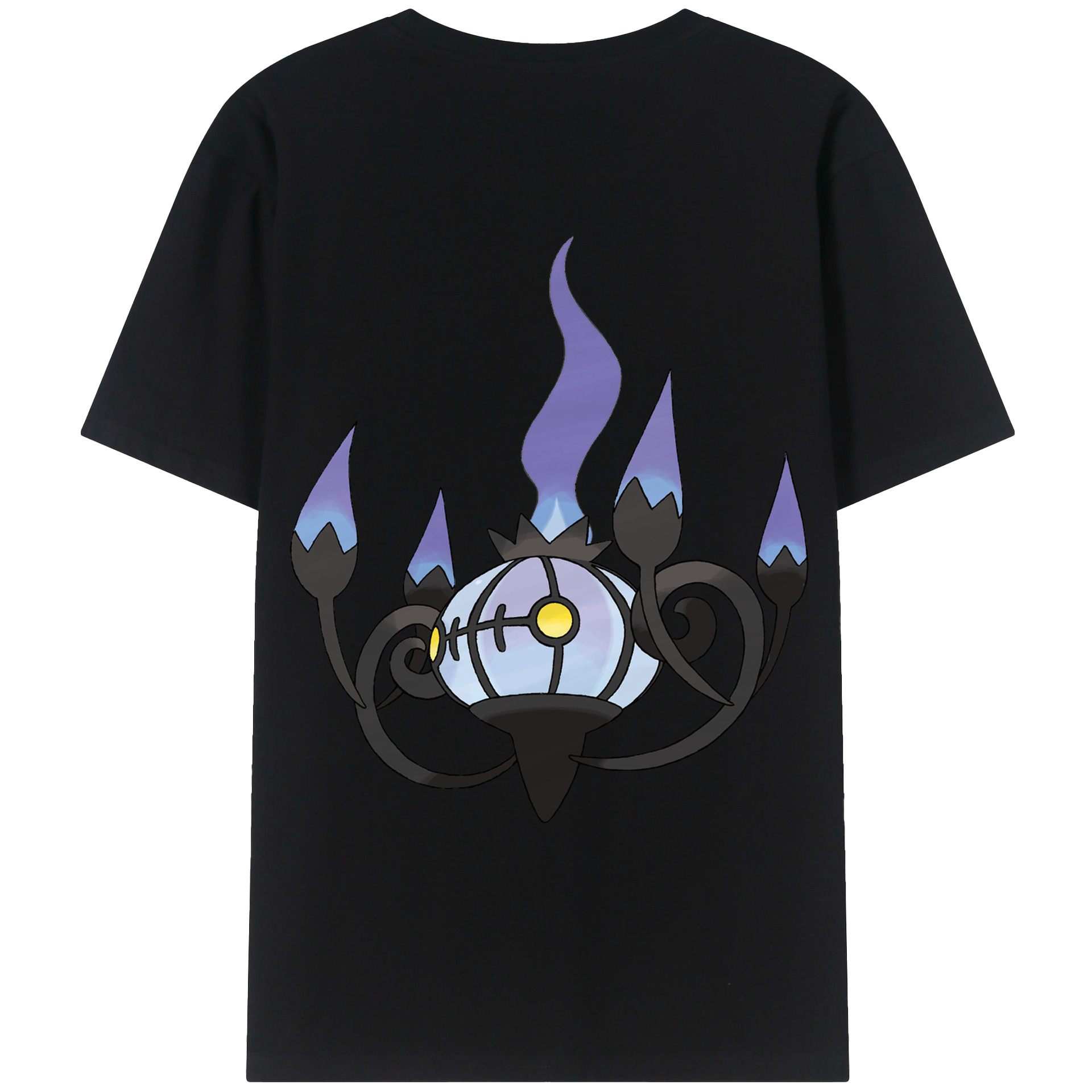 （画像用） ポケットモンスター Pokémon 綿100％ メンズ半袖Tシャツ（バックプリント） 通気性