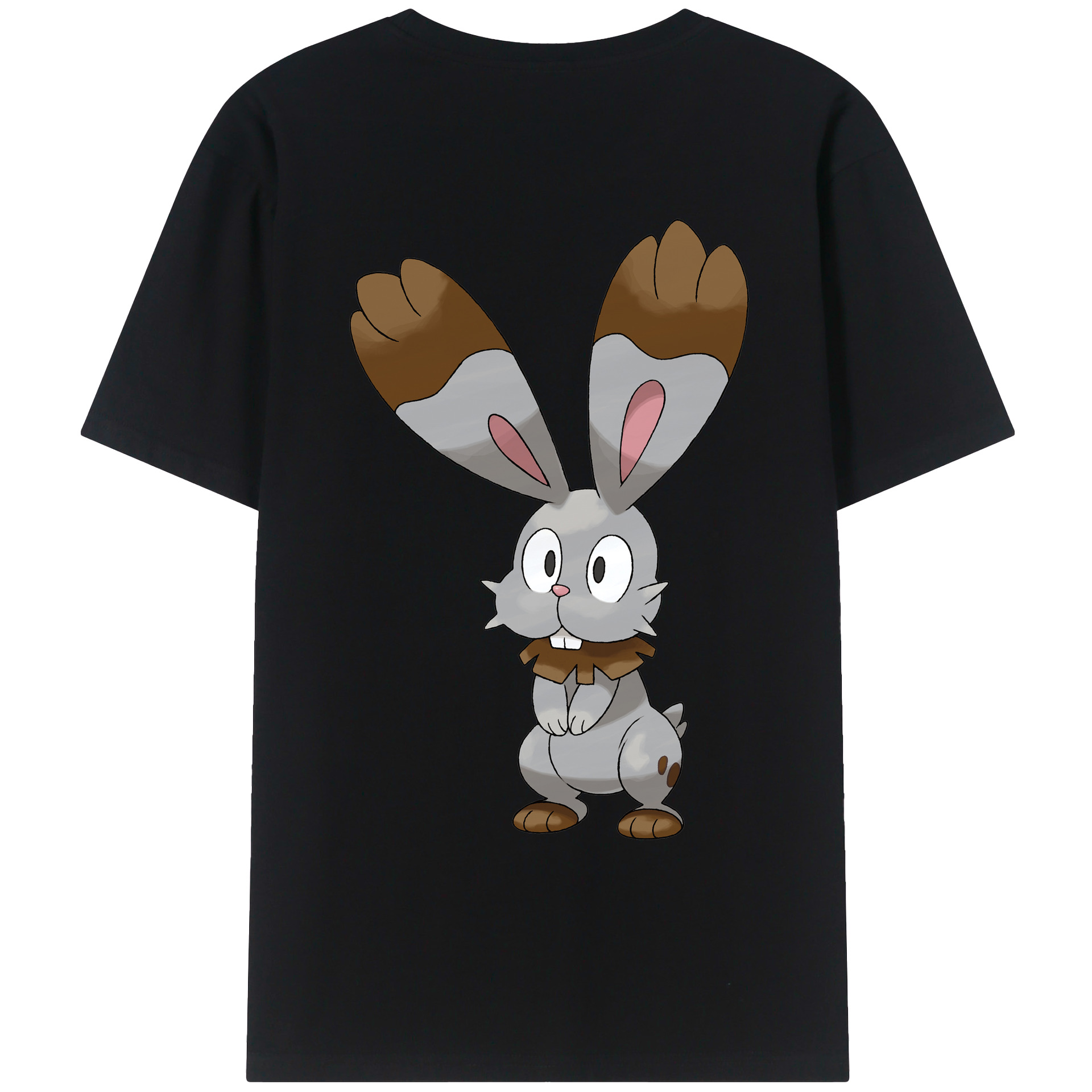 （画像用） ポケットモンスター Pokémon 綿100％ メンズ半袖Tシャツ（バックプリント） 通気性
