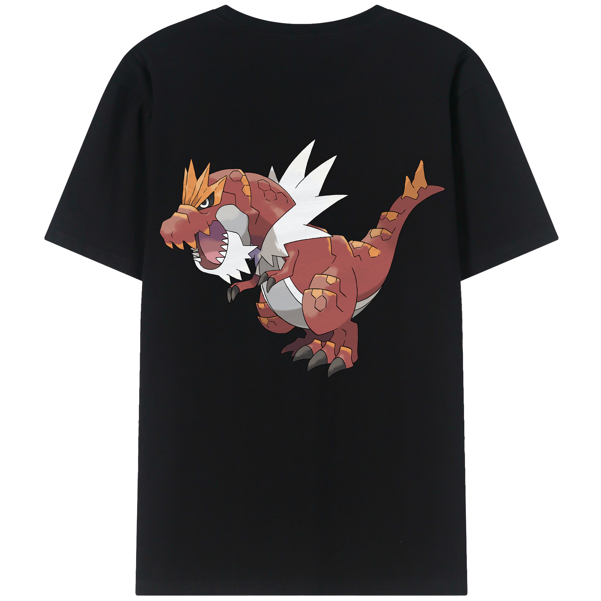 （画像用） ポケットモンスター Pokémon 綿100％ メンズ半袖Tシャツ（バックプリント） 通気性