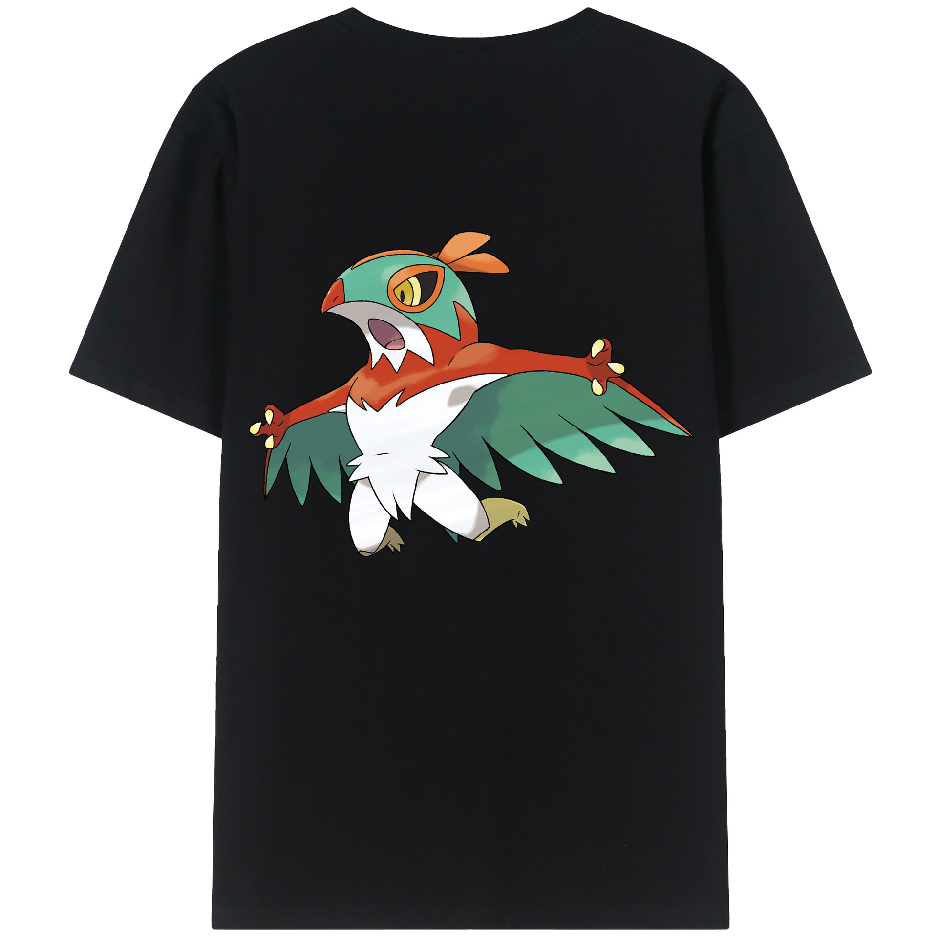 （画像用） ポケットモンスター Pokémon 綿100％ メンズ半袖Tシャツ（バックプリント） 通気性