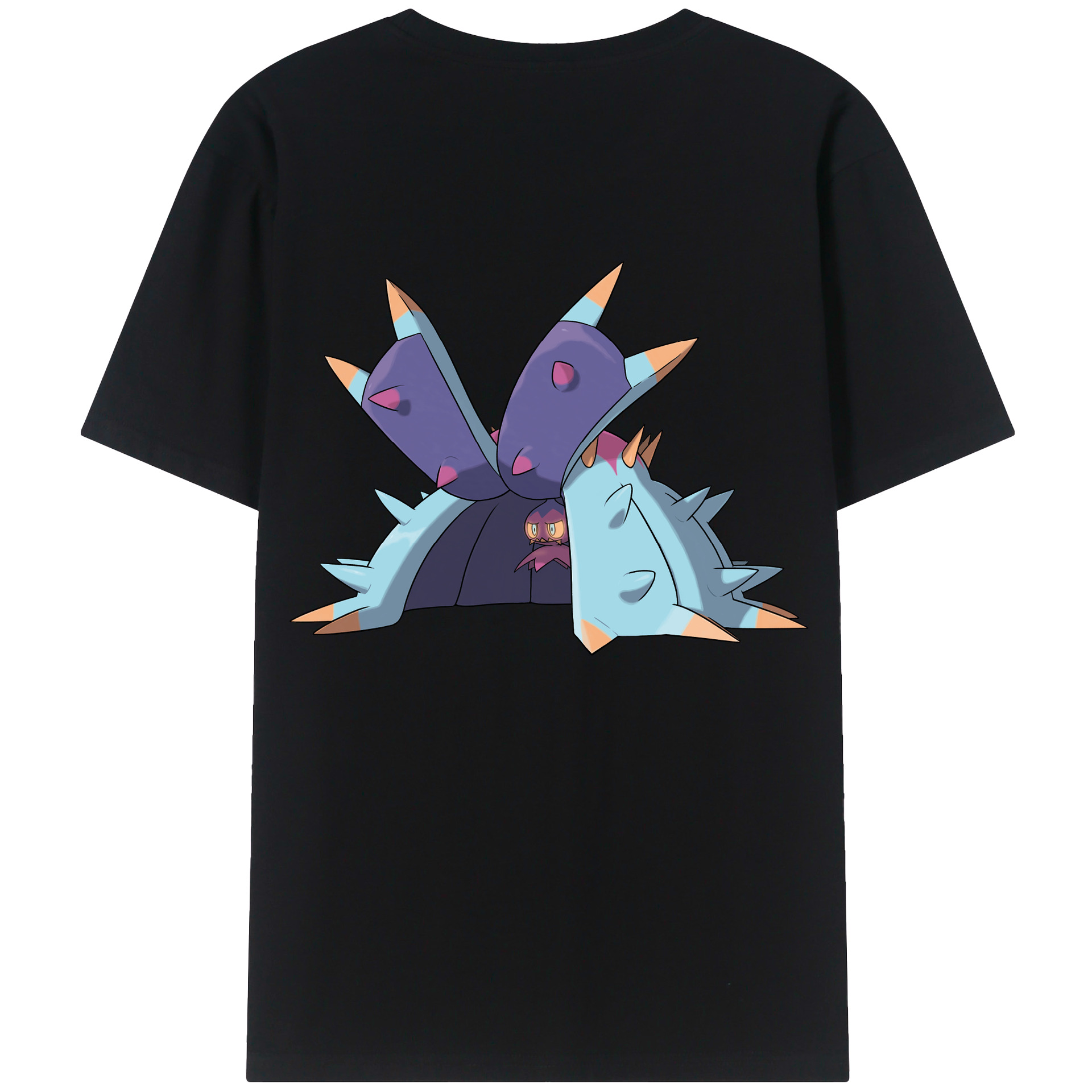 （画像用） ポケットモンスター Pokémon 綿100％ メンズ半袖Tシャツ（バックプリント） 通気性