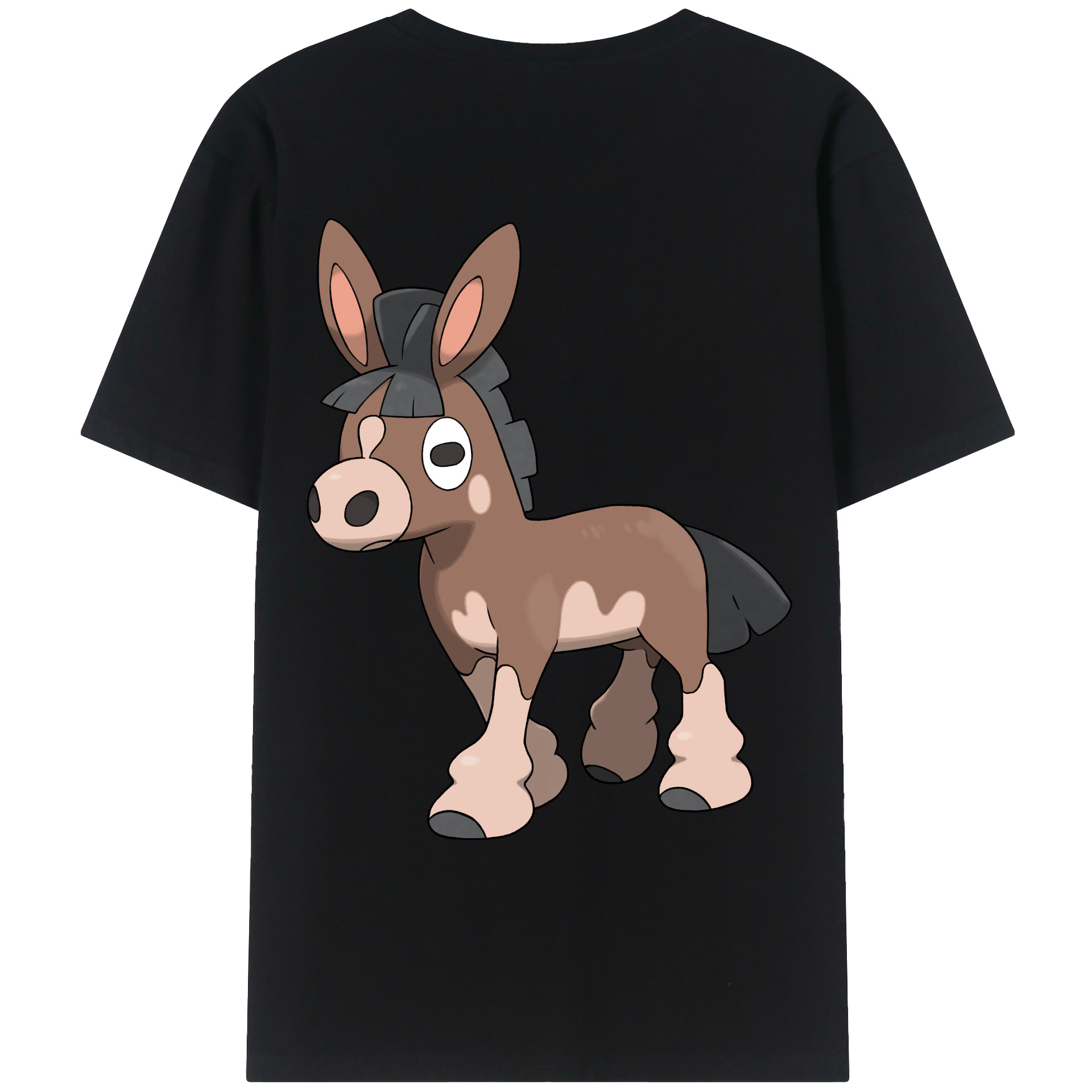 （画像用） ポケットモンスター Pokémon 綿100％ メンズ半袖Tシャツ（バックプリント） 通気性