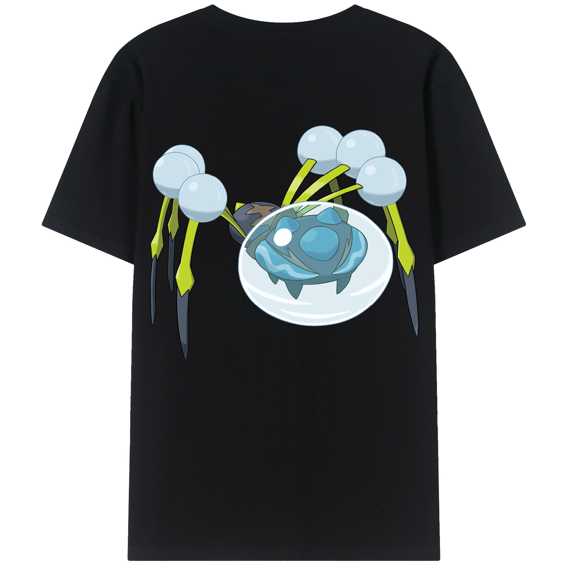 （画像用） ポケットモンスター Pokémon 綿100％ メンズ半袖Tシャツ（バックプリント） 通気性