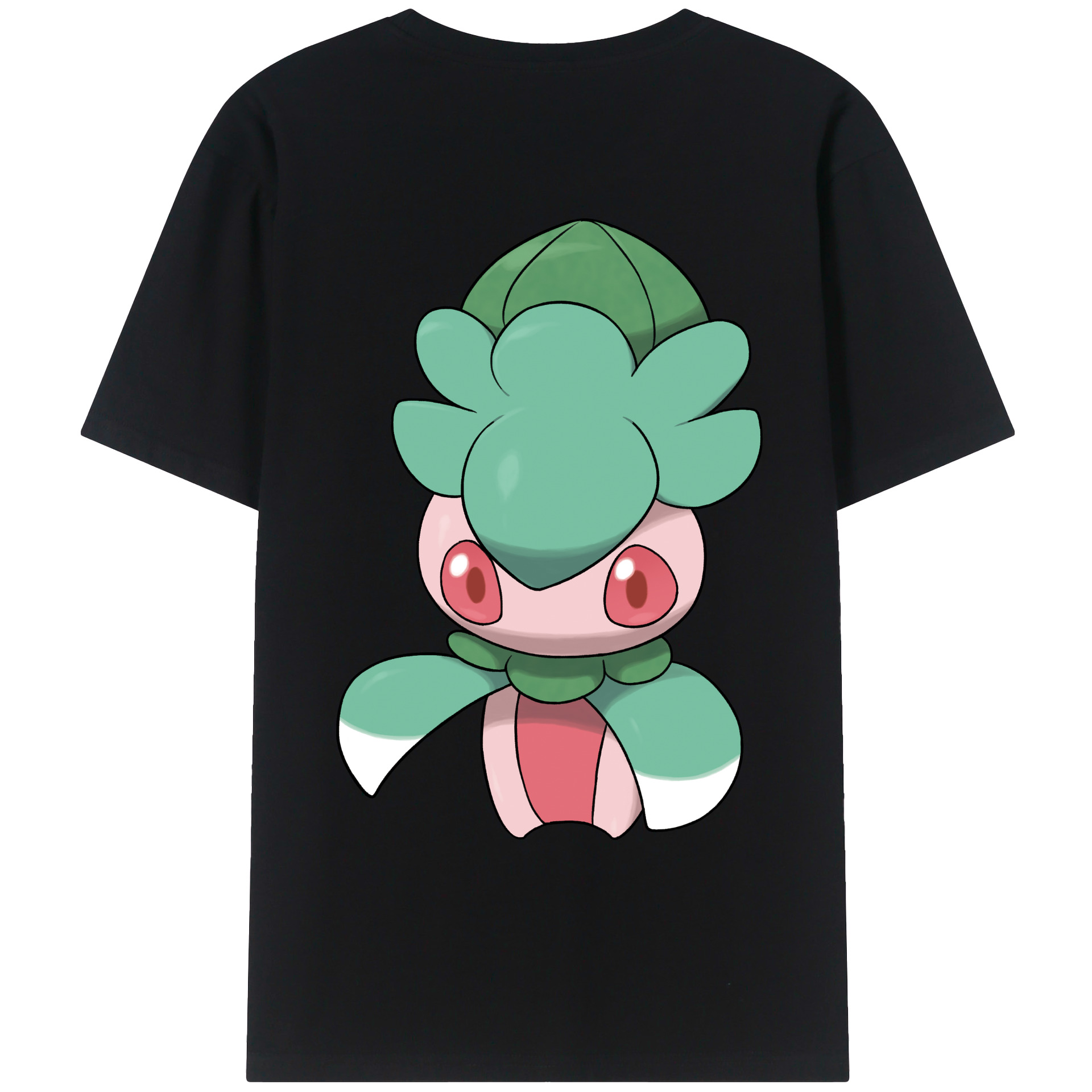 （画像用） ポケットモンスター Pokémon 綿100％ メンズ半袖Tシャツ（バックプリント） 通気性