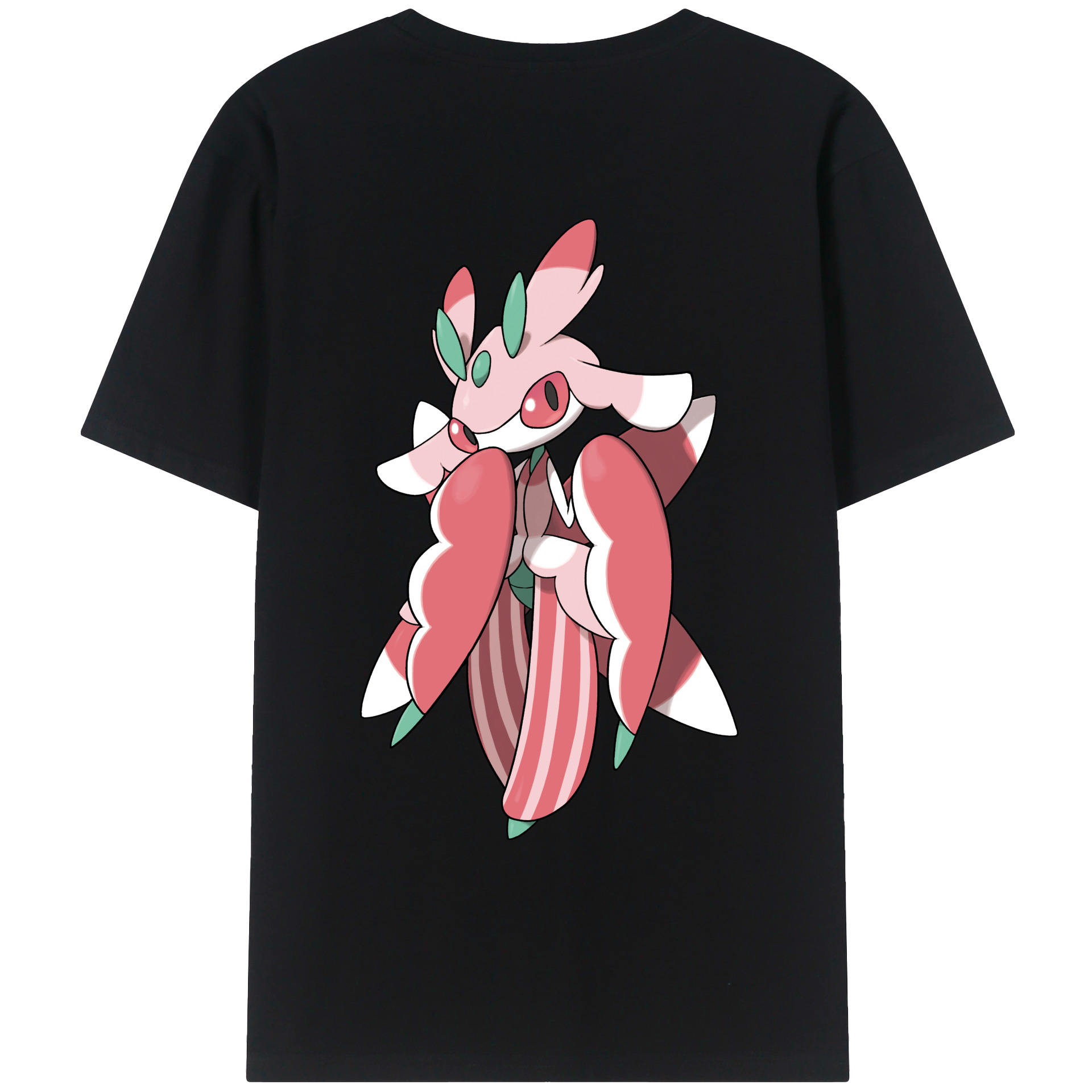 （画像用） ポケットモンスター Pokémon 綿100％ メンズ半袖Tシャツ（バックプリント） 通気性