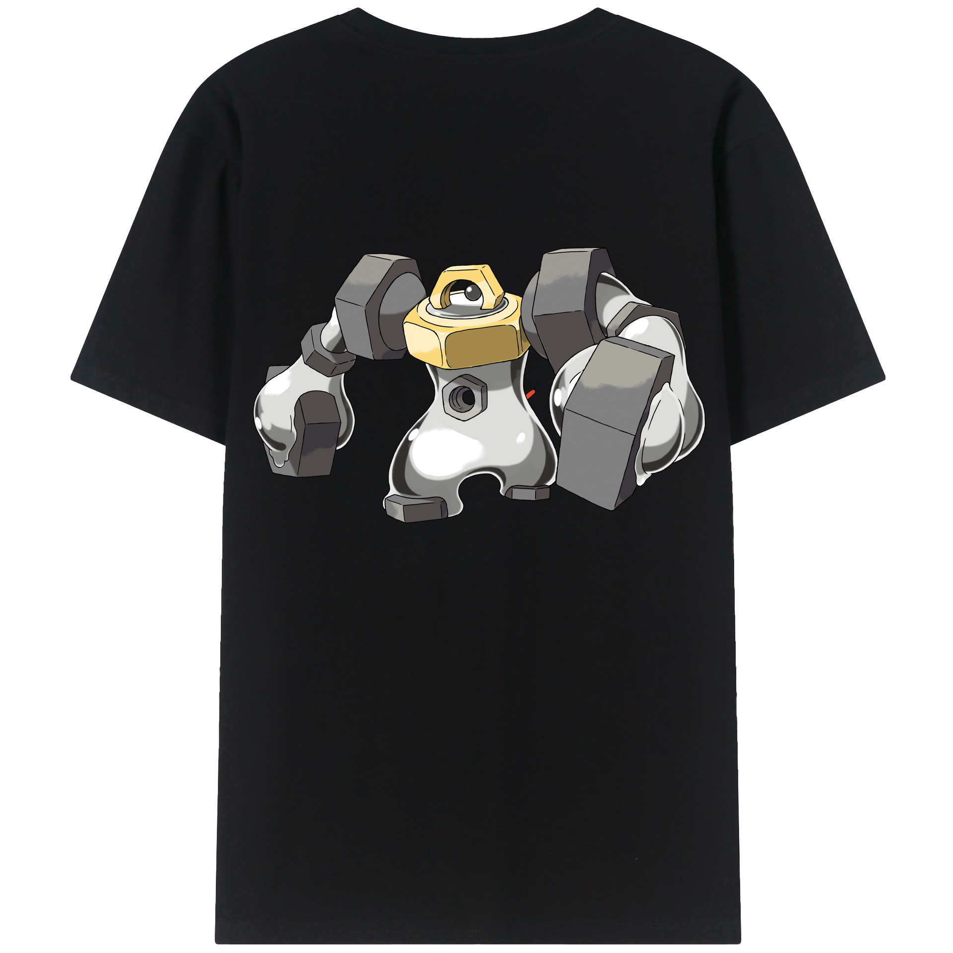 （画像用） ポケットモンスター Pokémon 綿100％ メンズ半袖Tシャツ（バックプリント） 通気性
