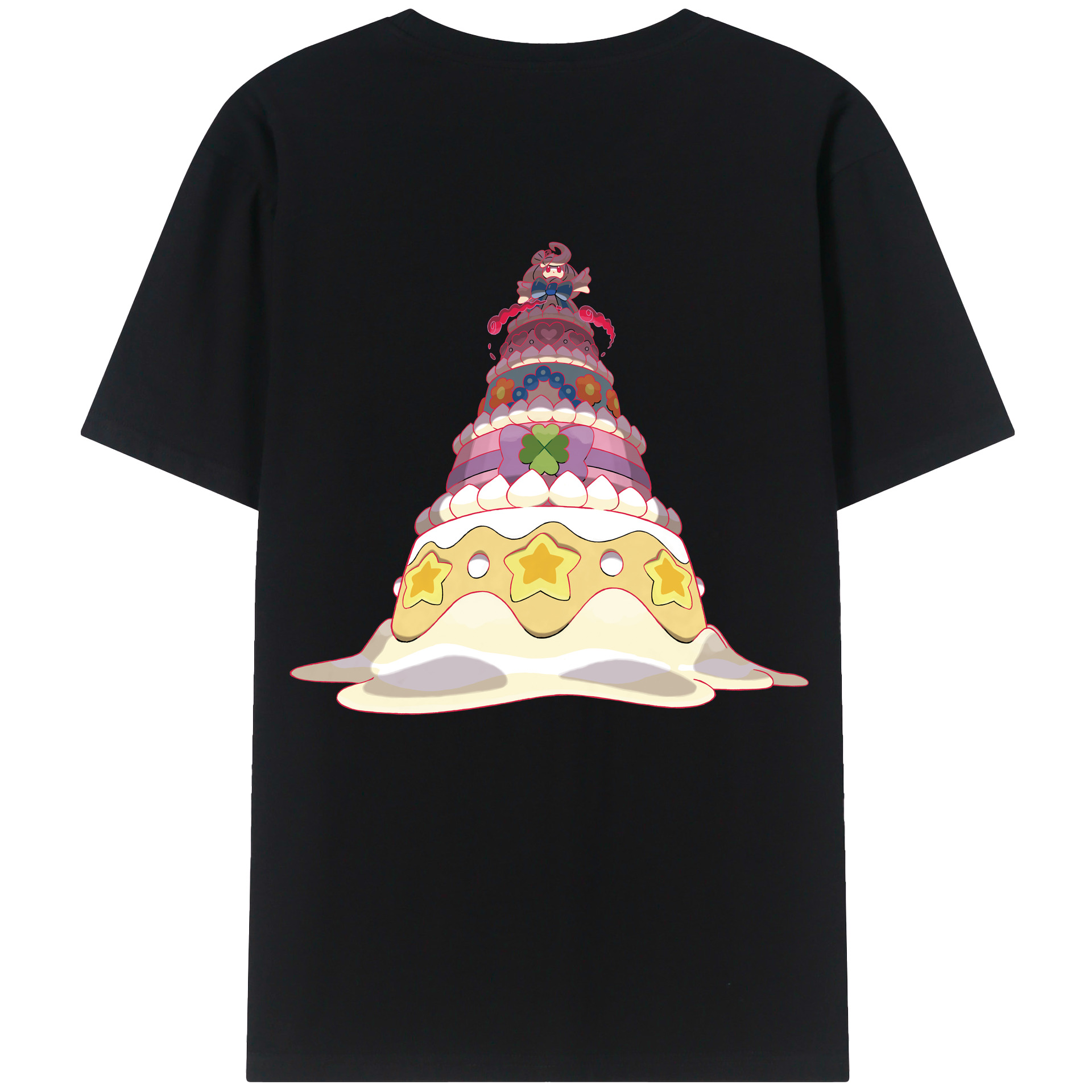 （画像用） ポケットモンスター Pokémon 綿100％ メンズ半袖Tシャツ（バックプリント） 通気性