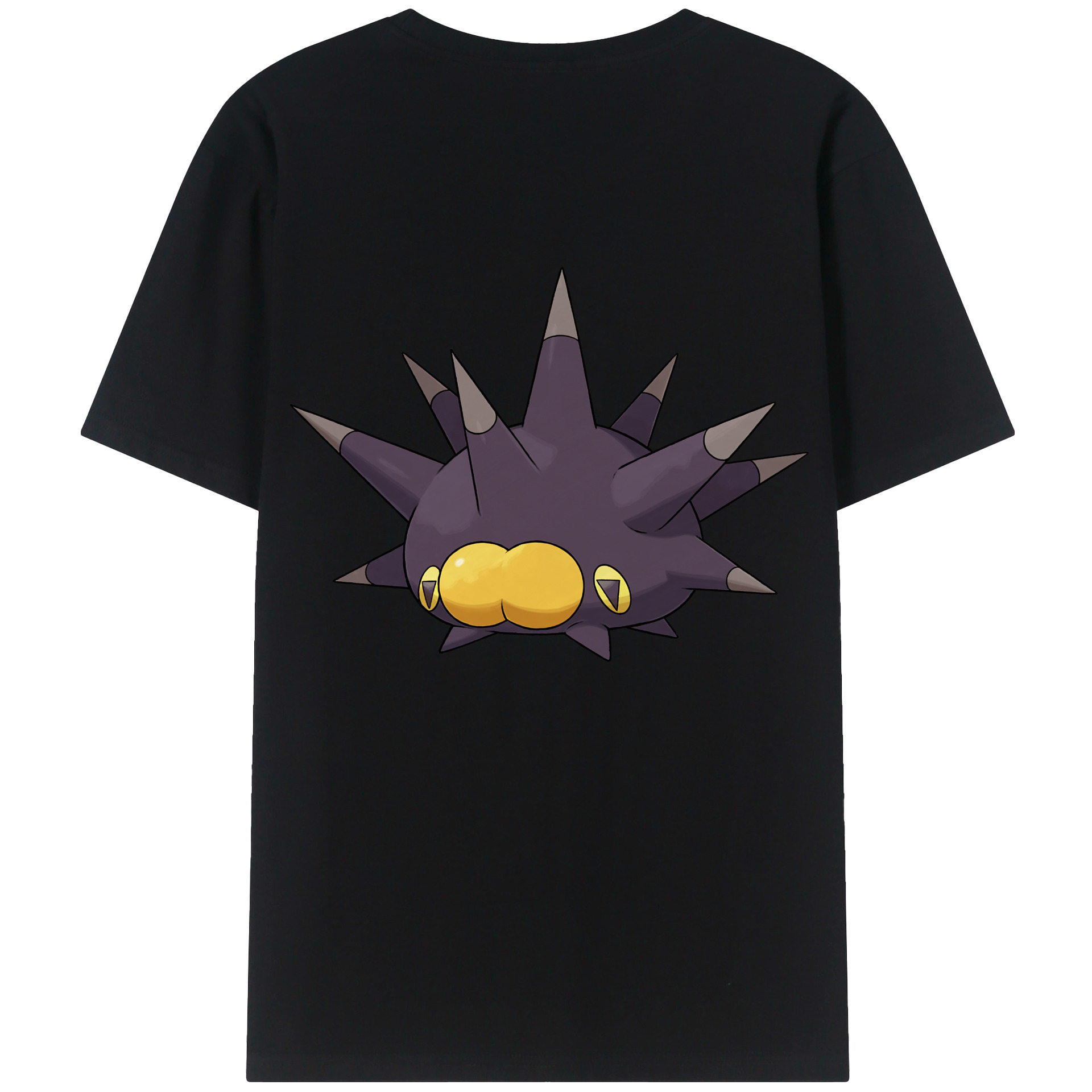 （画像用） ポケットモンスター Pokémon 綿100％ メンズ半袖Tシャツ（バックプリント） 通気性