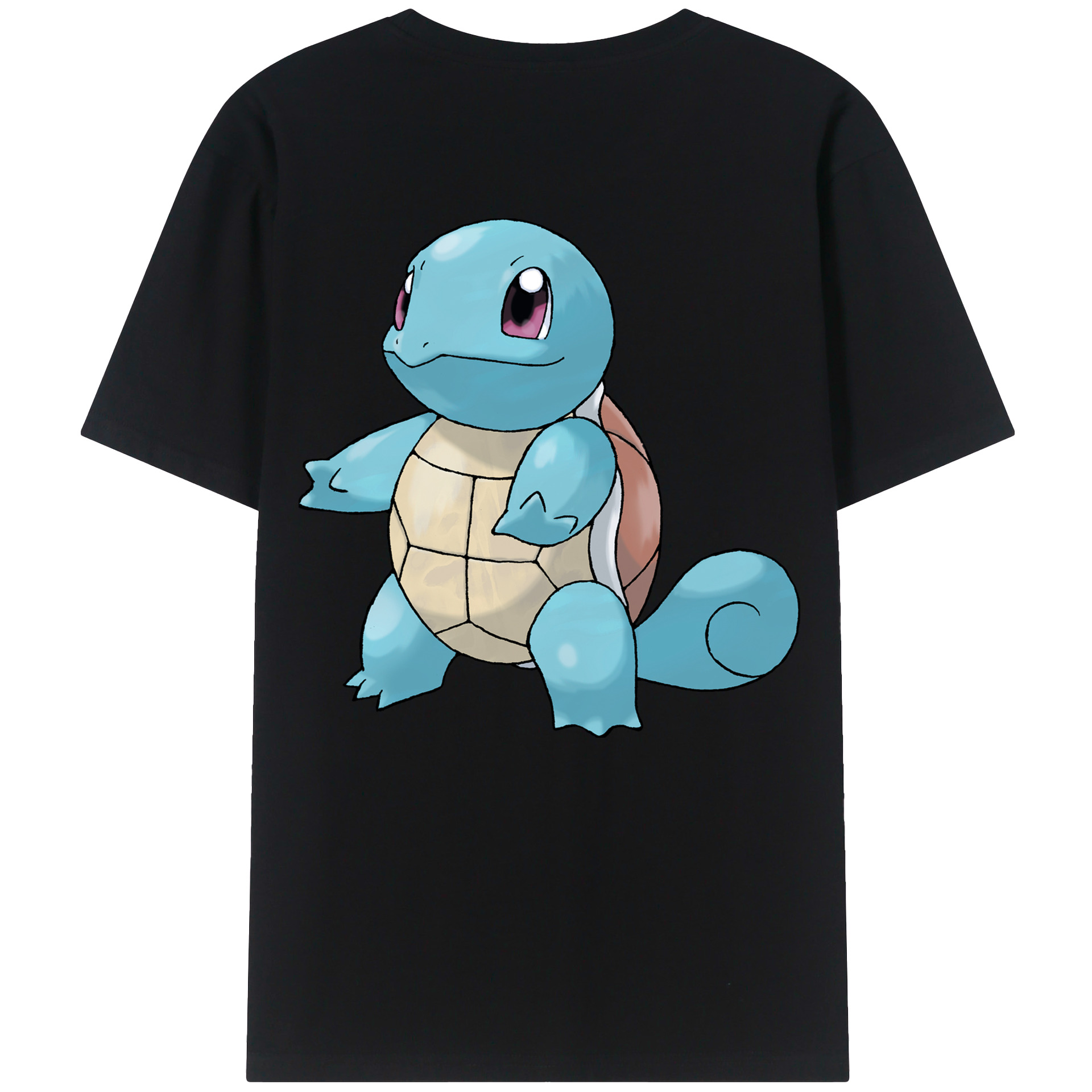 （画像用） ポケットモンスター Pokémon 綿100％ メンズ半袖Tシャツ（バックプリント） 通気性