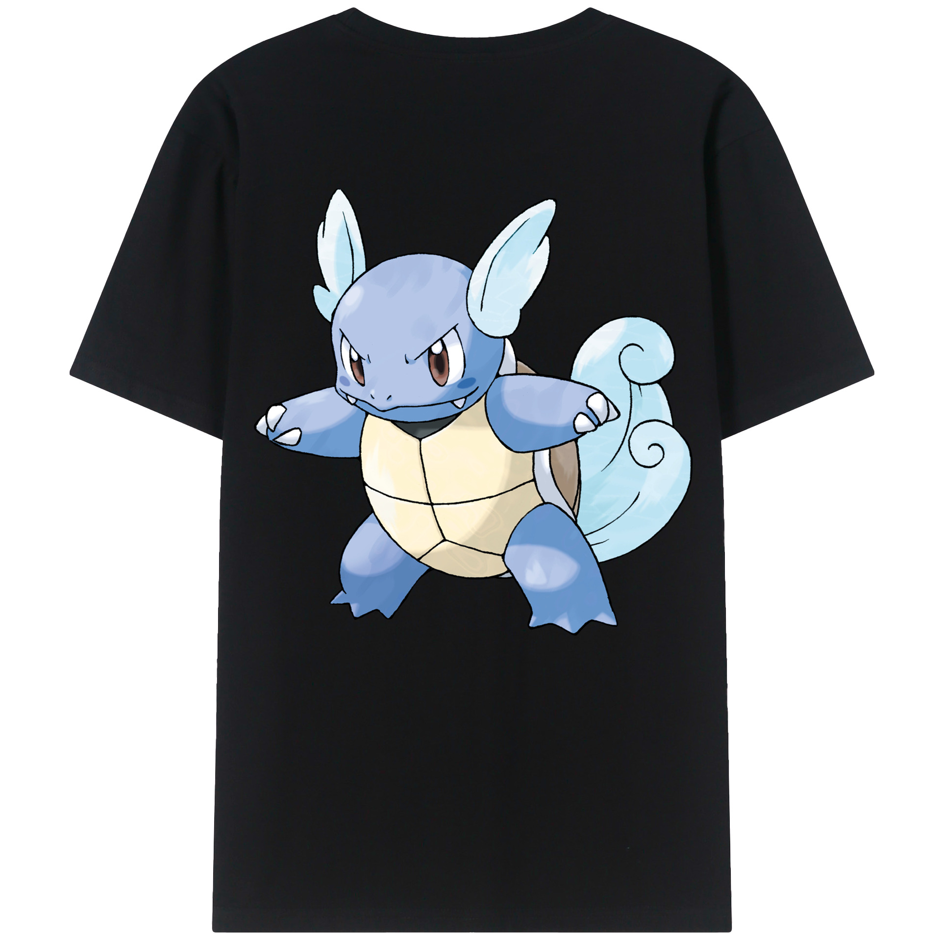 （画像用） ポケットモンスター Pokémon 綿100％ メンズ半袖Tシャツ（バックプリント） 通気性