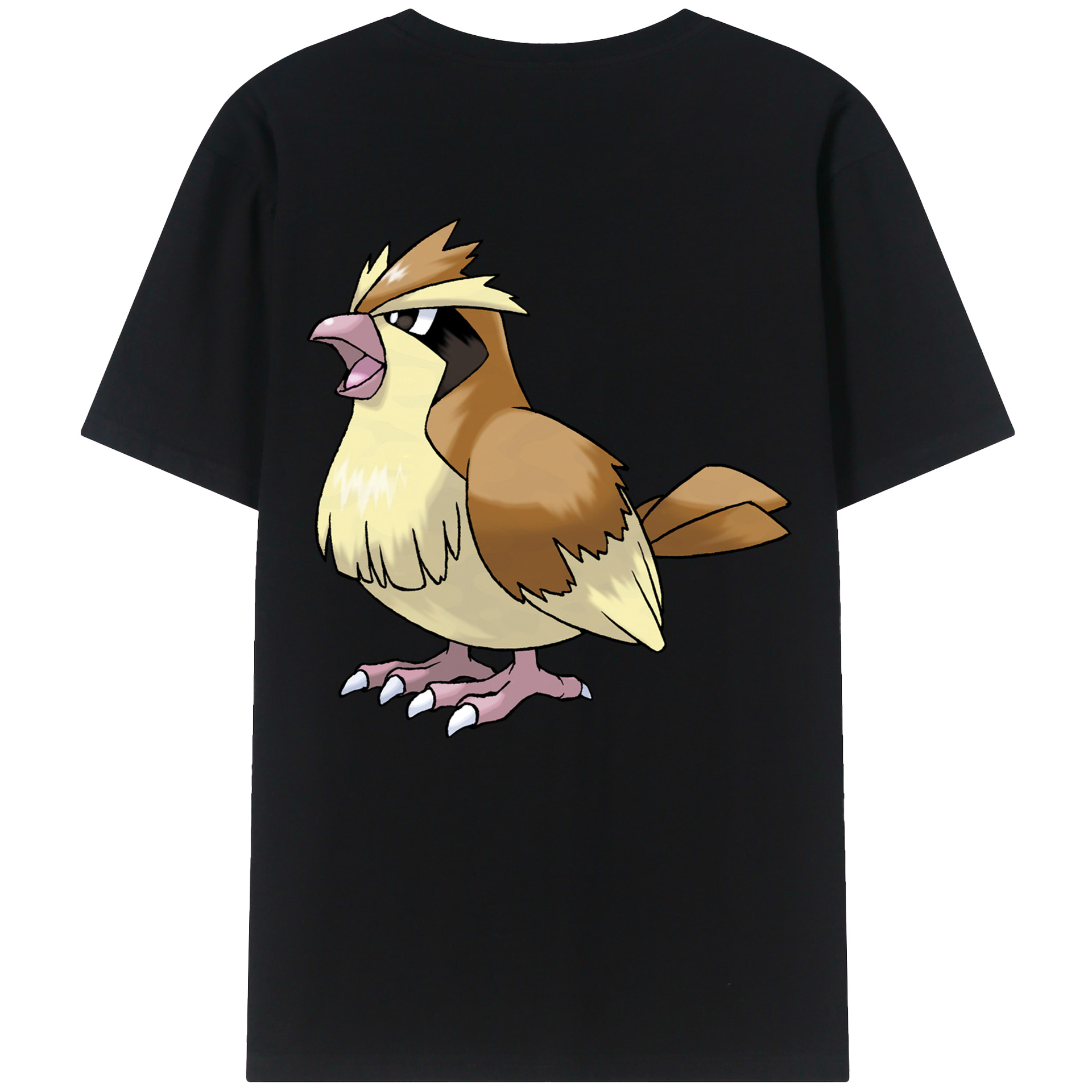 （画像用） ポケットモンスター Pokémon 綿100％ メンズ半袖Tシャツ（バックプリント） 通気性