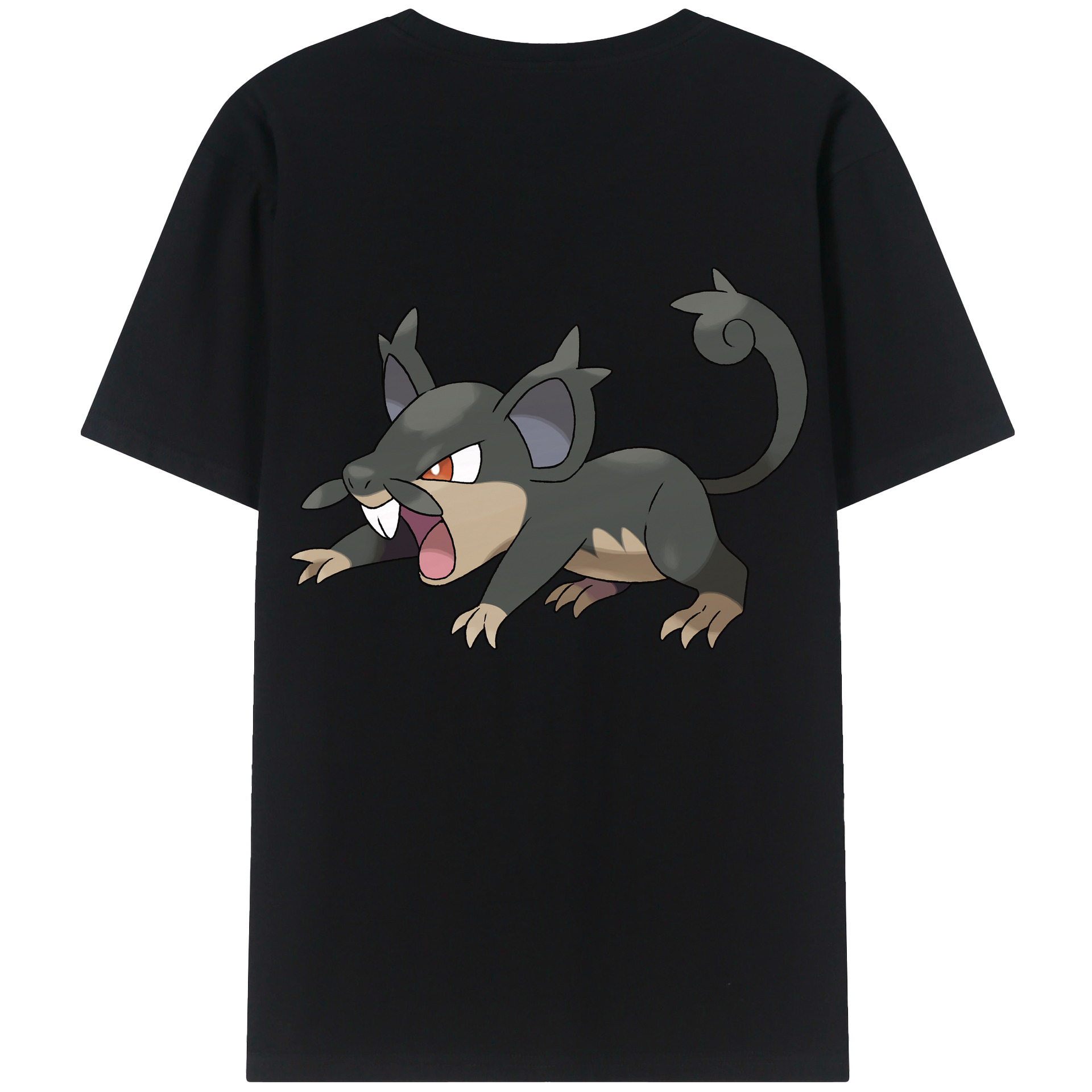 （画像用） ポケットモンスター Pokémon 綿100％ メンズ半袖Tシャツ（バックプリント） 通気性