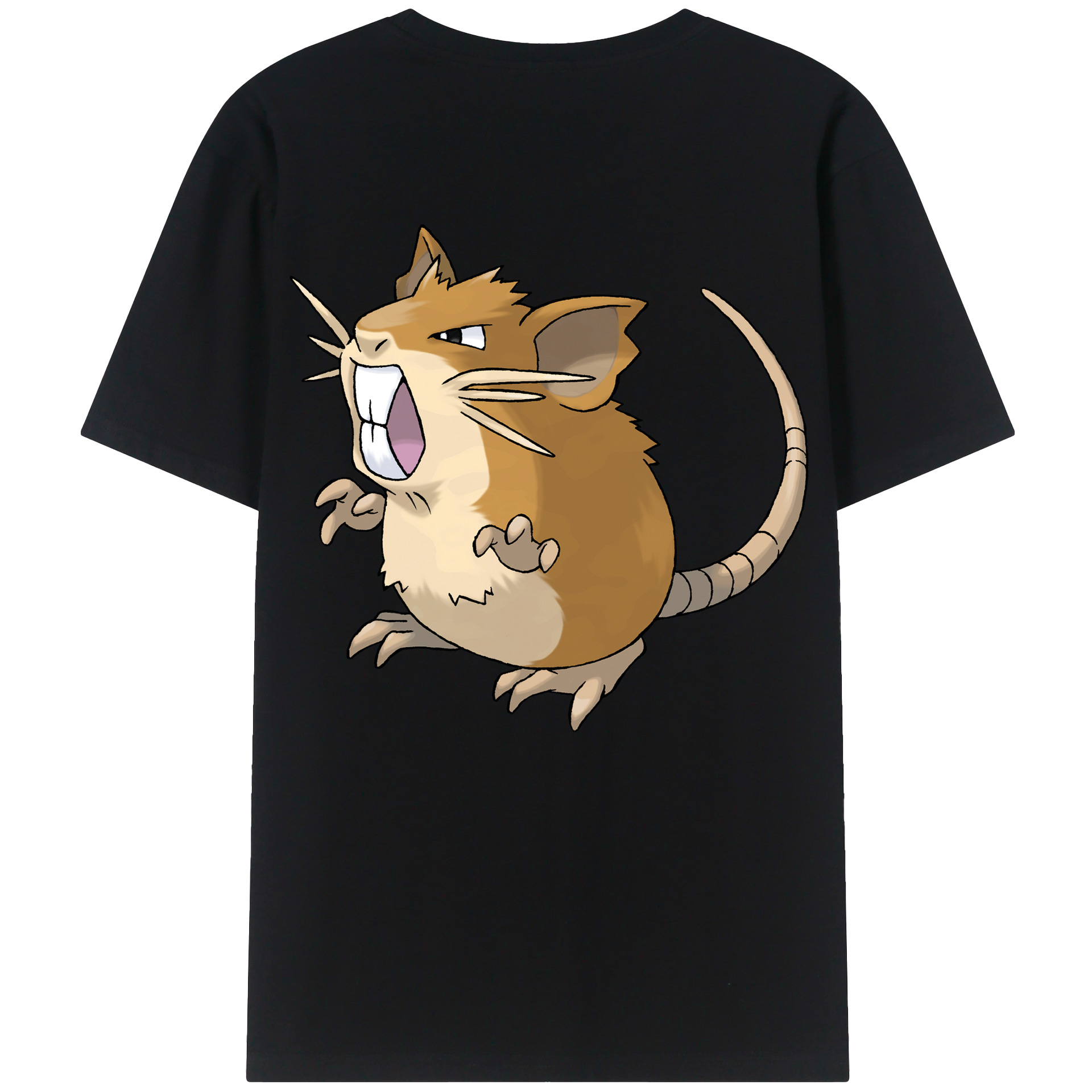（画像用） ポケットモンスター Pokémon 綿100％ メンズ半袖Tシャツ（バックプリント） 通気性