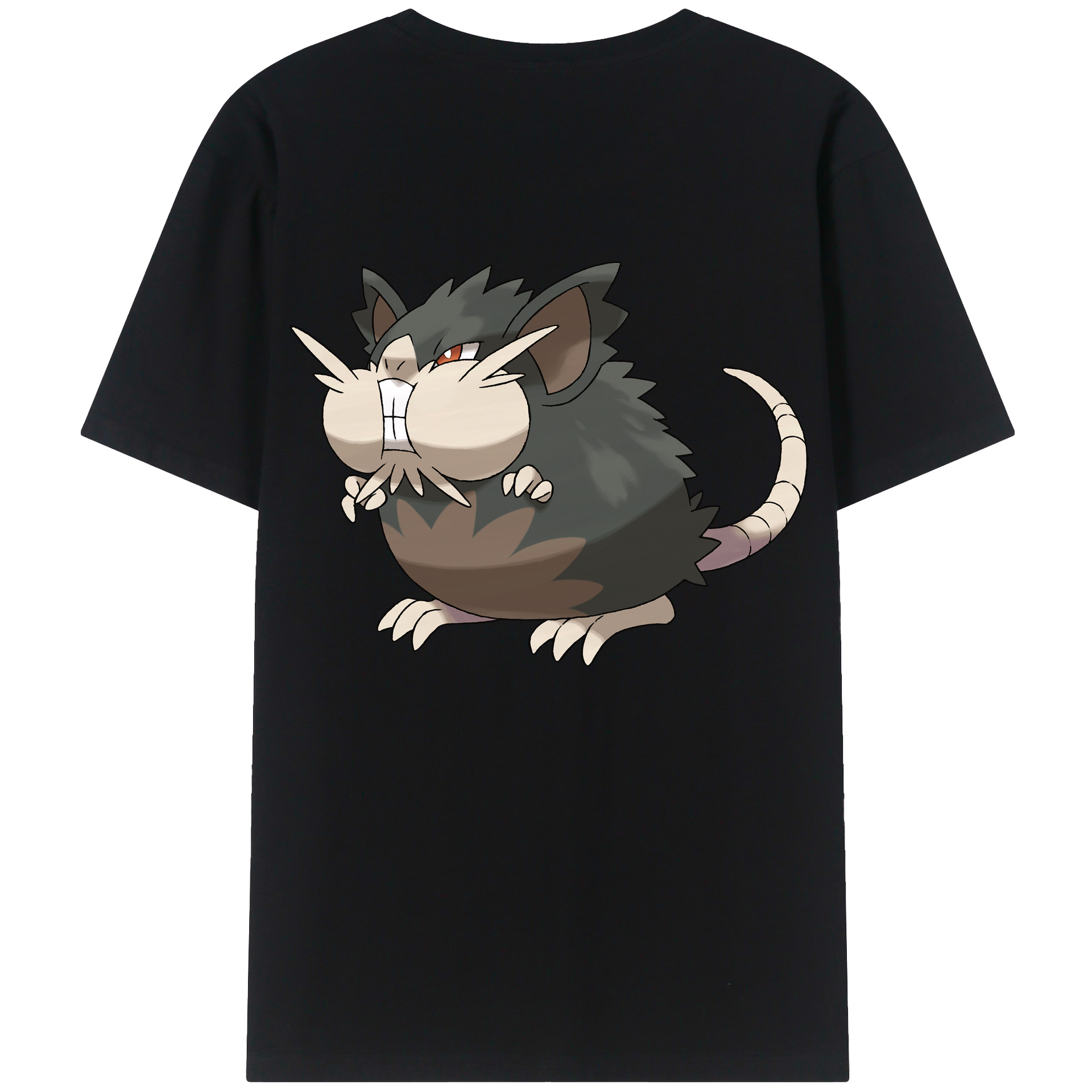 （画像用） ポケットモンスター Pokémon 綿100％ メンズ半袖Tシャツ（バックプリント） 通気性