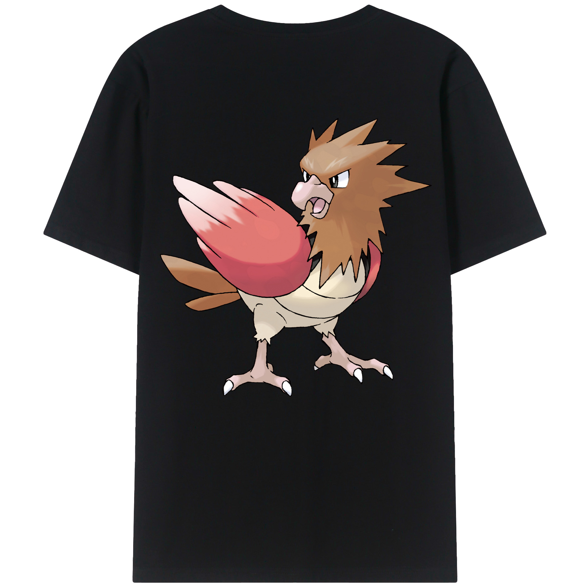 （画像用） ポケットモンスター Pokémon 綿100％ メンズ半袖Tシャツ（バックプリント） 通気性