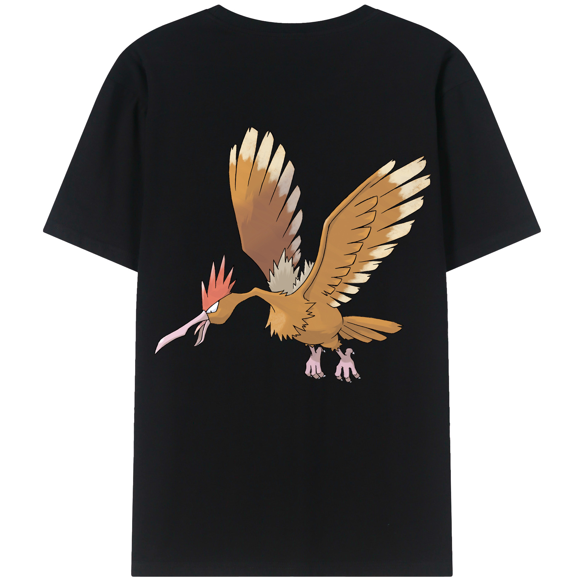 （画像用） ポケットモンスター Pokémon 綿100％ メンズ半袖Tシャツ（バックプリント） 通気性