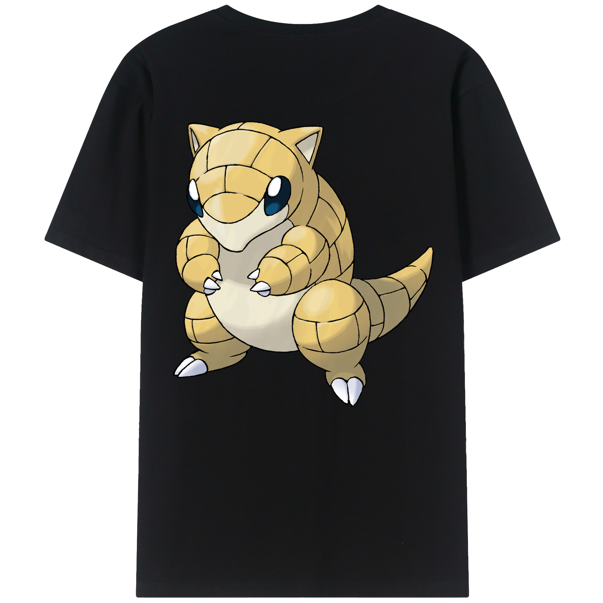 （画像用） ポケットモンスター Pokémon 綿100％ メンズ半袖Tシャツ（バックプリント） 通気性