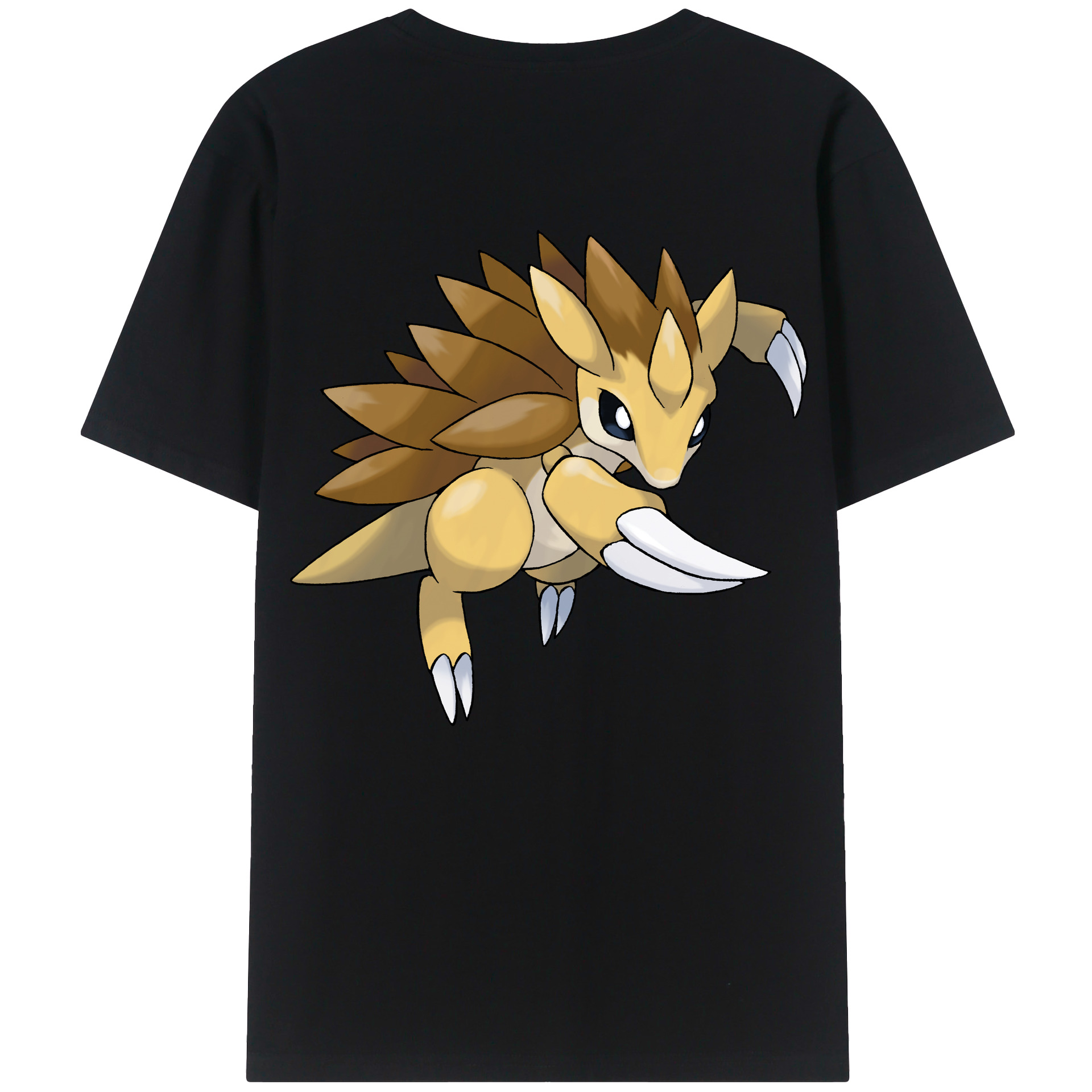 （画像用） ポケットモンスター Pokémon 綿100％ メンズ半袖Tシャツ（バックプリント） 通気性