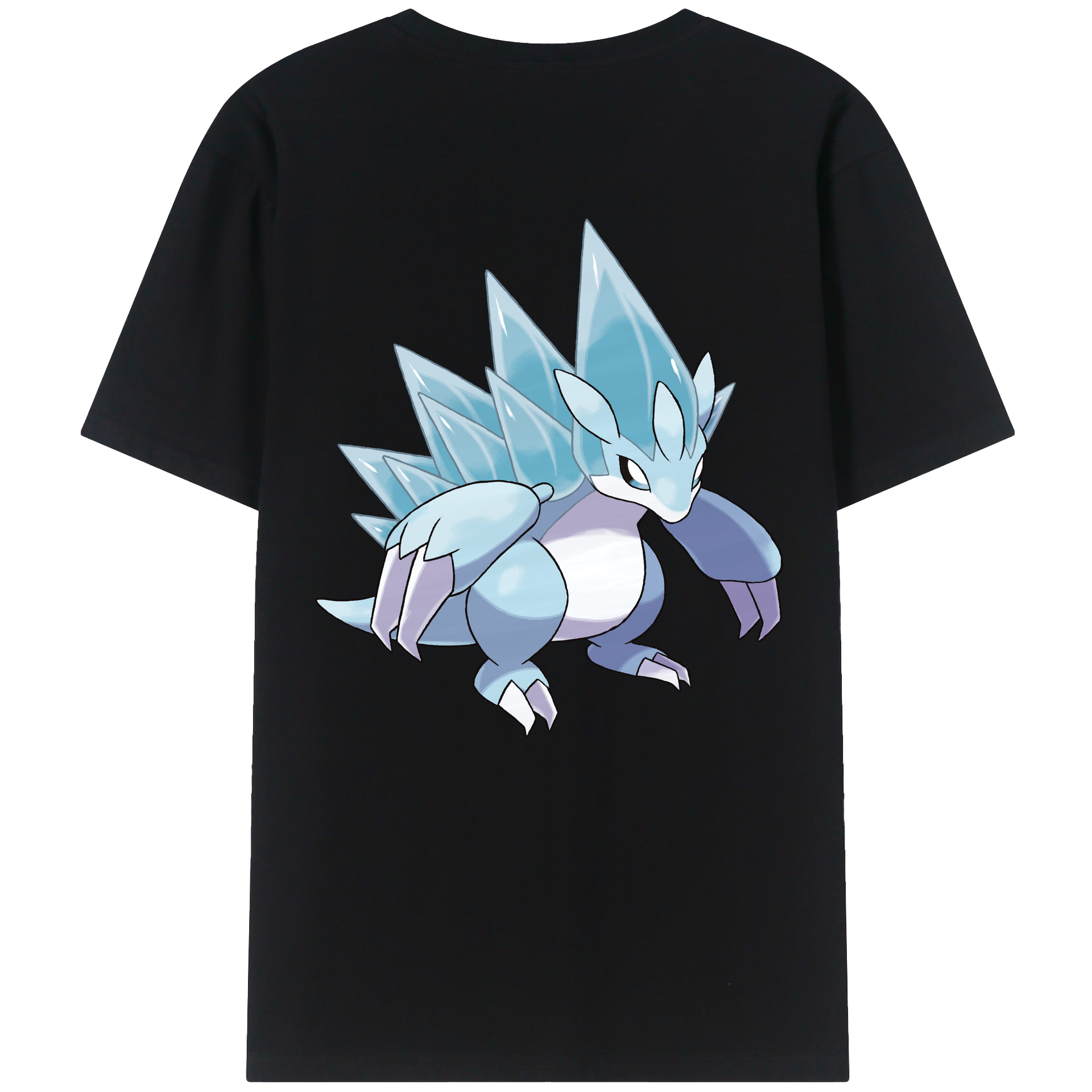 （画像用） ポケットモンスター Pokémon 綿100％ メンズ半袖Tシャツ（バックプリント） 通気性