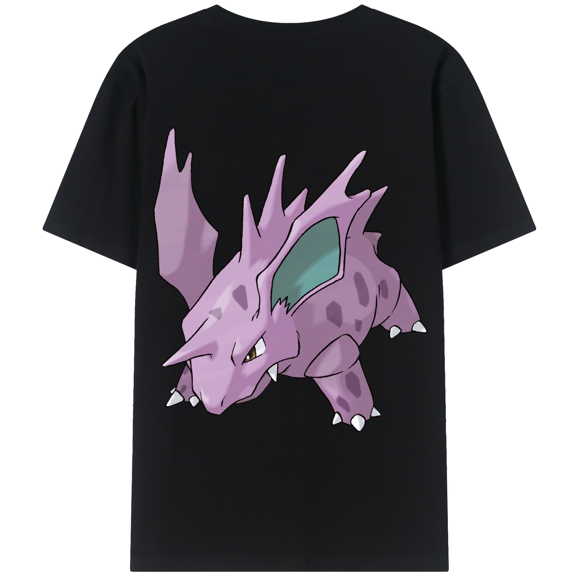 （画像用） ポケットモンスター Pokémon 綿100％ メンズ半袖Tシャツ（バックプリント） 通気性