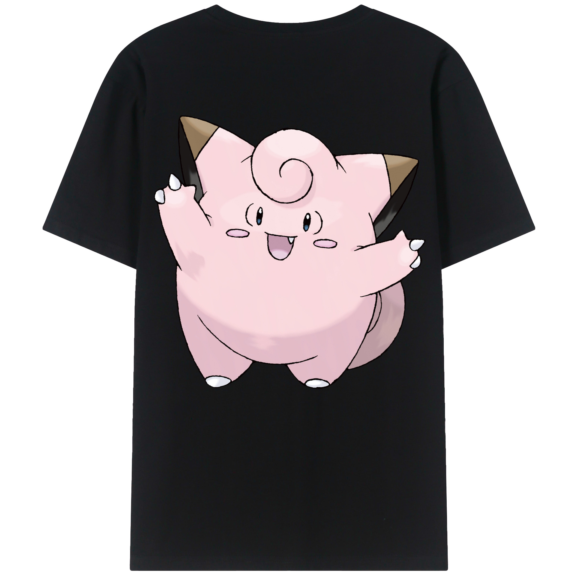 （画像用） ポケットモンスター Pokémon 綿100％ メンズ半袖Tシャツ（バックプリント） 通気性