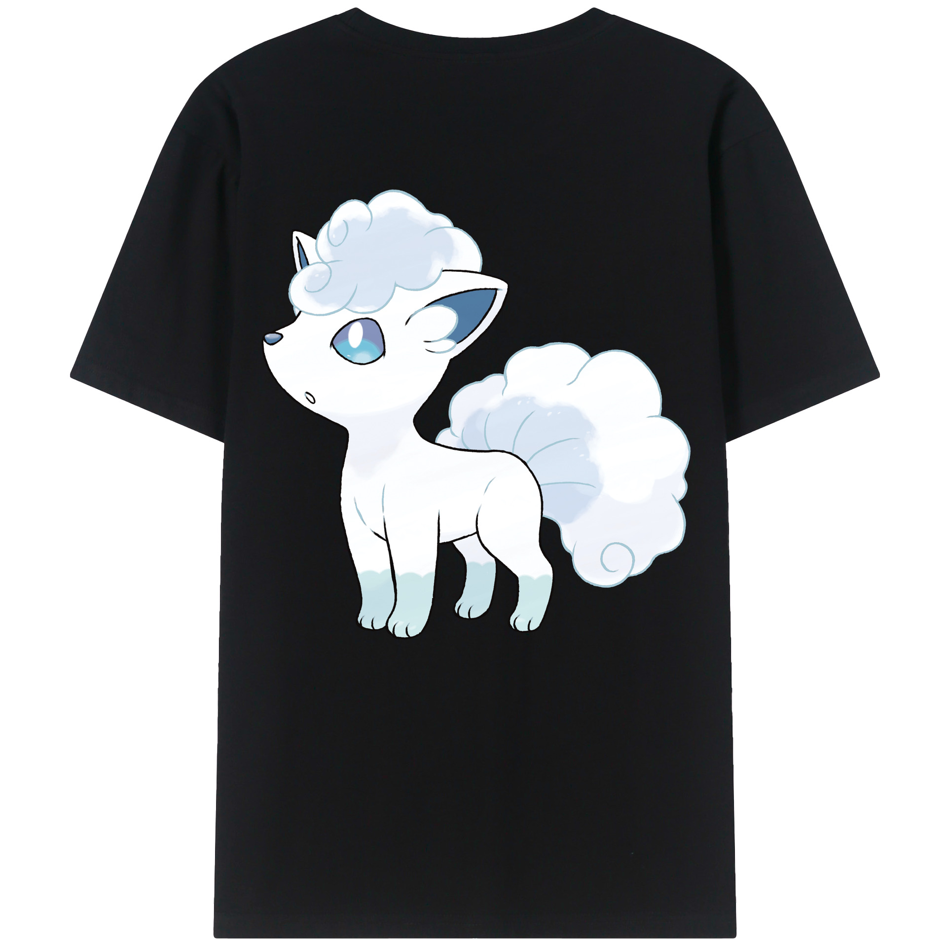 （画像用） ポケットモンスター Pokémon 綿100％ メンズ半袖Tシャツ（バックプリント） 通気性