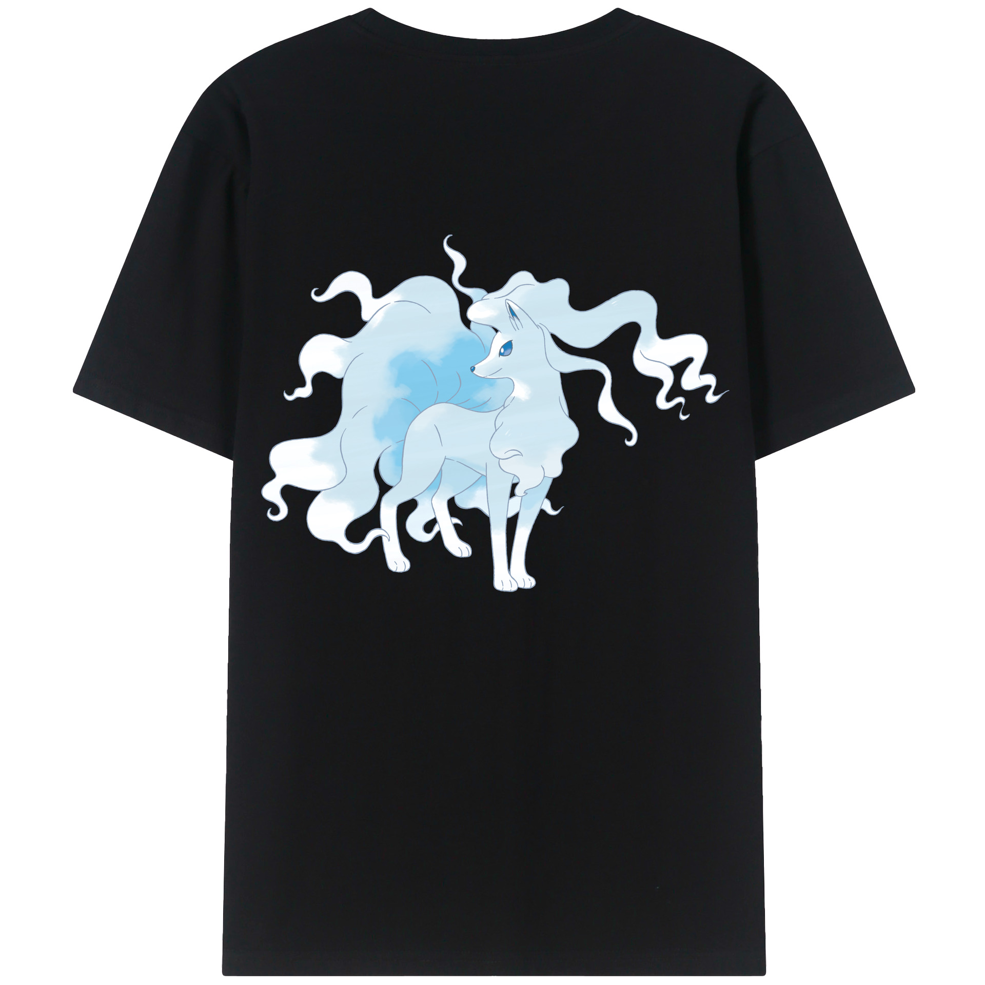 （画像用） ポケットモンスター Pokémon 綿100％ メンズ半袖Tシャツ（バックプリント） 通気性