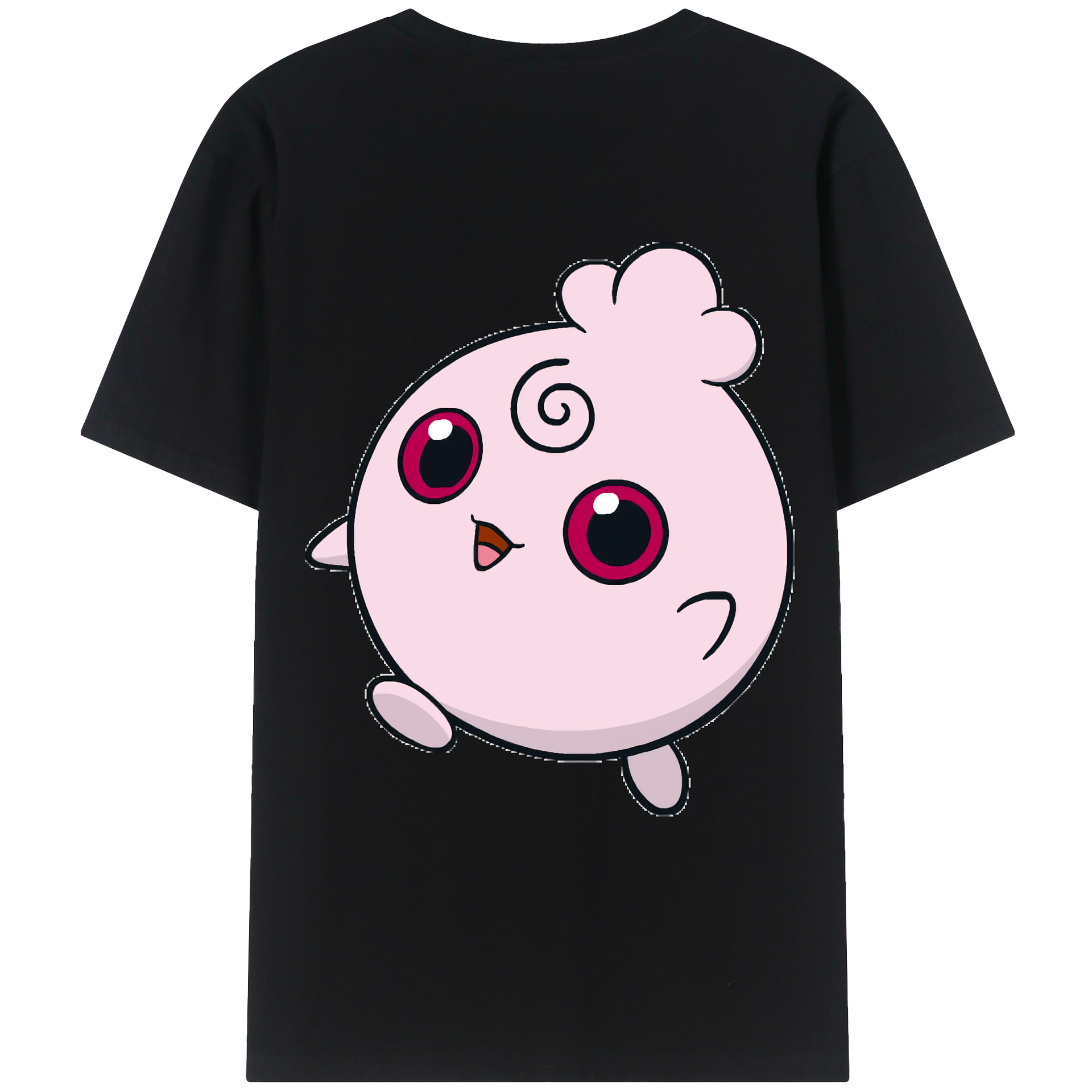 （画像用） ポケットモンスター Pokémon 綿100％ メンズ半袖Tシャツ（バックプリント） 通気性