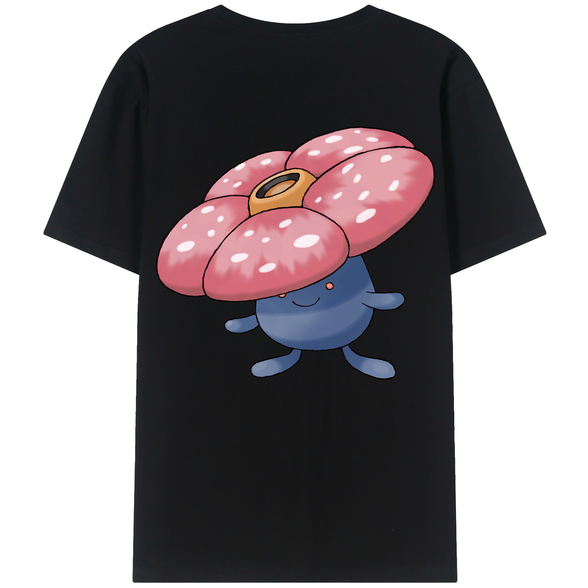 （画像用） ポケットモンスター Pokémon 綿100％ メンズ半袖Tシャツ（バックプリント） 通気性