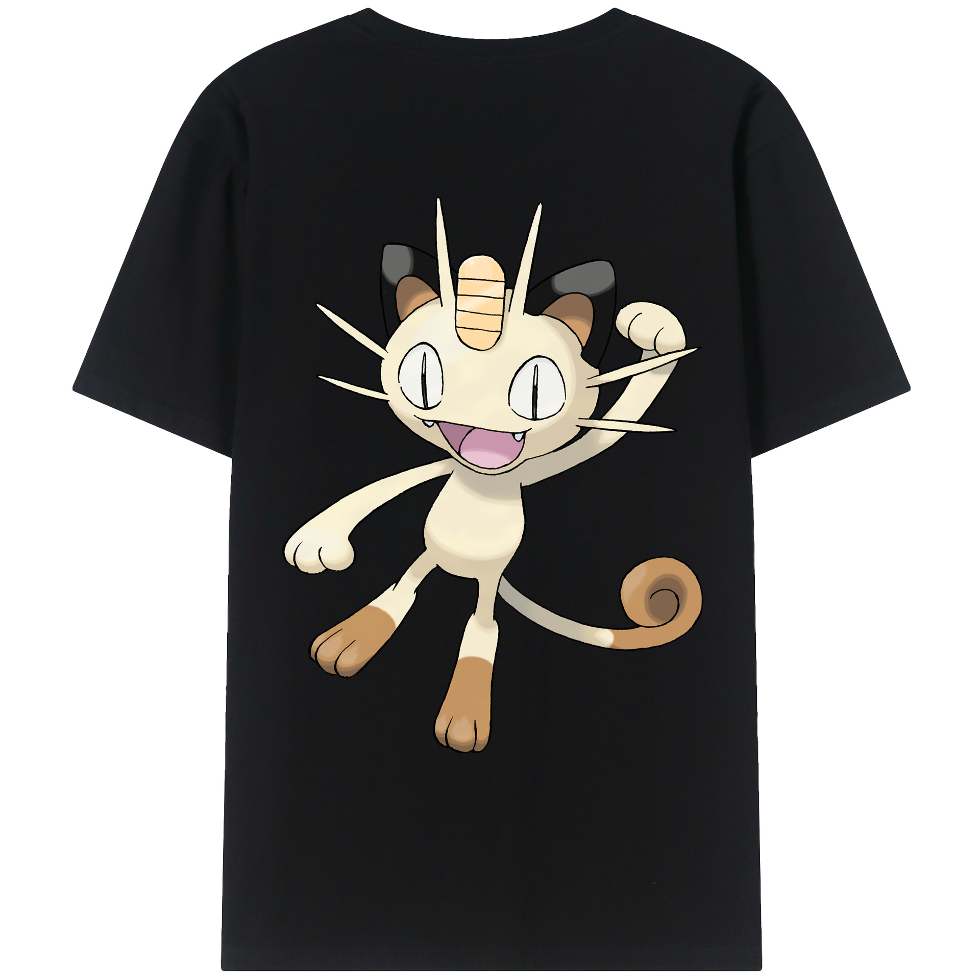 （画像用） ポケットモンスター Pokémon 綿100％ メンズ半袖Tシャツ（バックプリント） 通気性