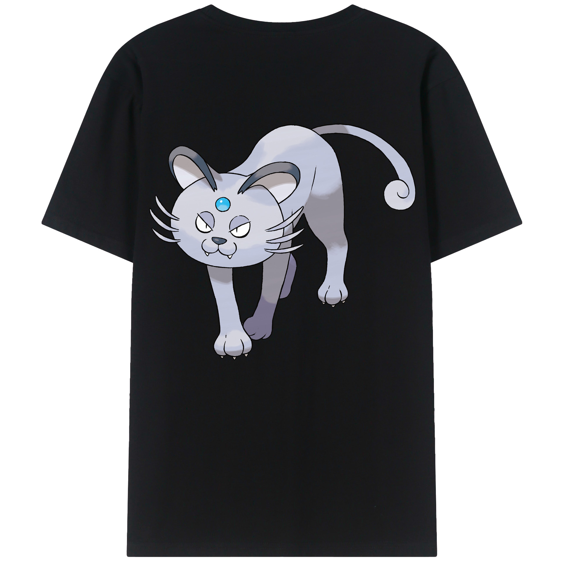 （画像用） ポケットモンスター Pokémon 綿100％ メンズ半袖Tシャツ（バックプリント） 通気性