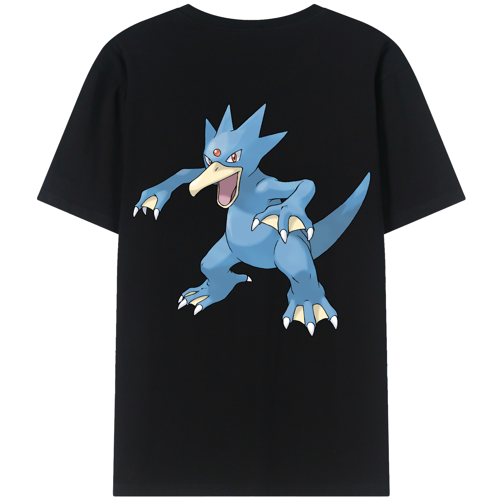（画像用） ポケットモンスター Pokémon 綿100％ メンズ半袖Tシャツ（バックプリント） 通気性