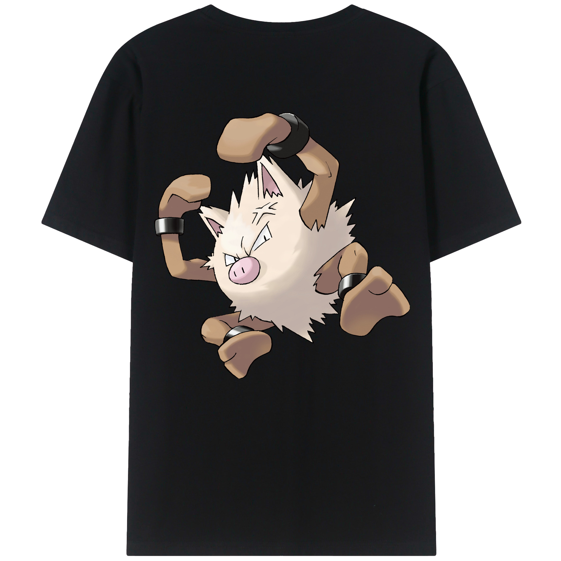 （画像用） ポケットモンスター Pokémon 綿100％ メンズ半袖Tシャツ（バックプリント） 通気性