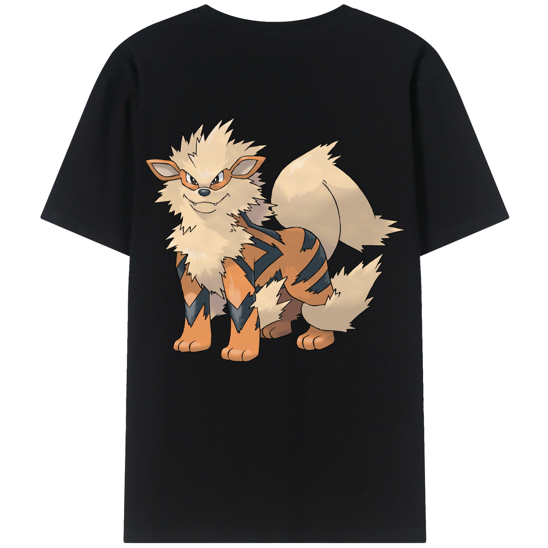 （画像用） ポケットモンスター Pokémon 綿100％ メンズ半袖Tシャツ（バックプリント） 通気性