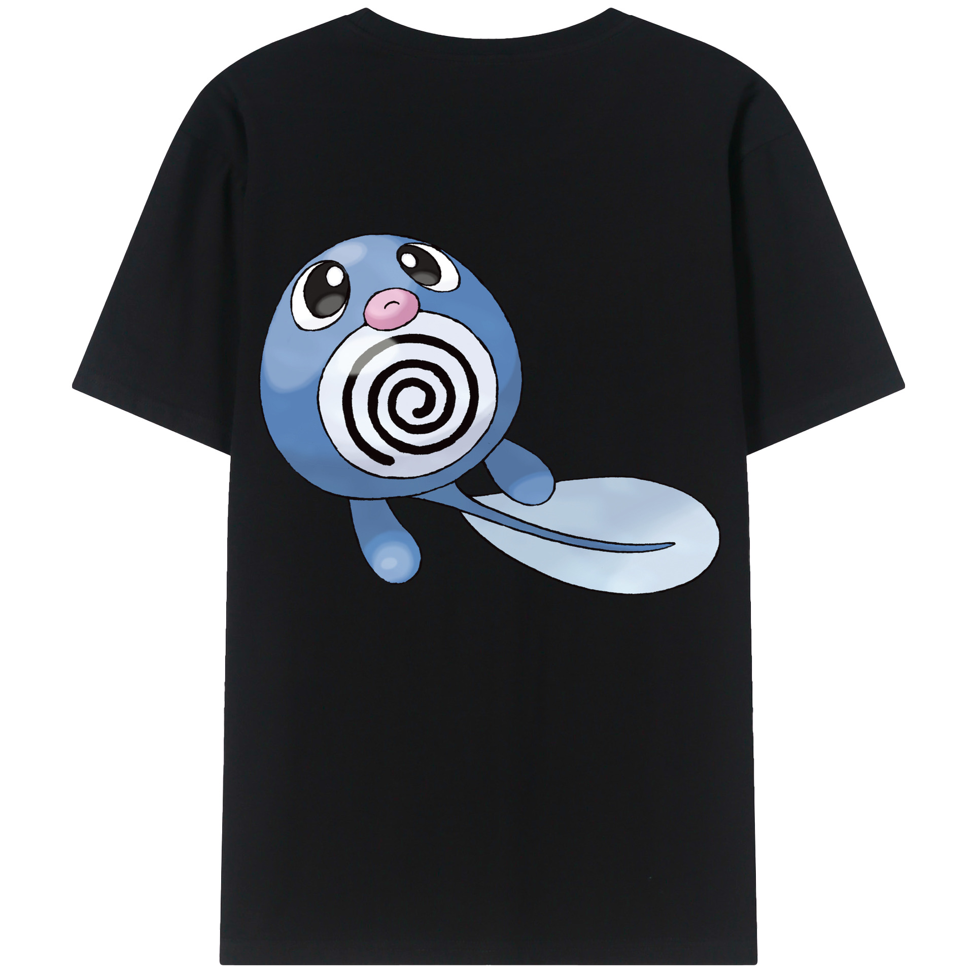 （画像用） ポケットモンスター Pokémon 綿100％ メンズ半袖Tシャツ（バックプリント） 通気性