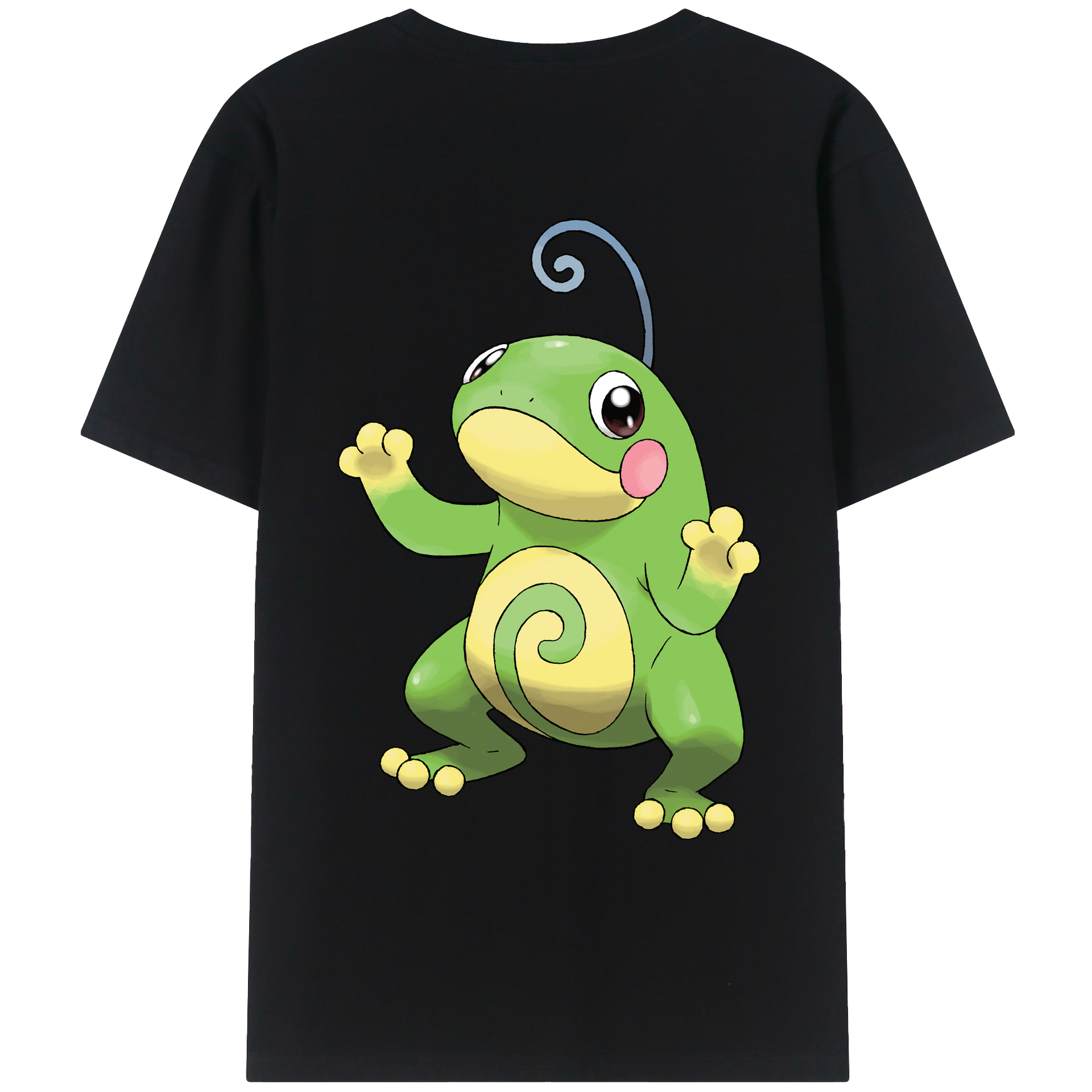 （画像用） ポケットモンスター Pokémon 綿100％ メンズ半袖Tシャツ（バックプリント） 通気性