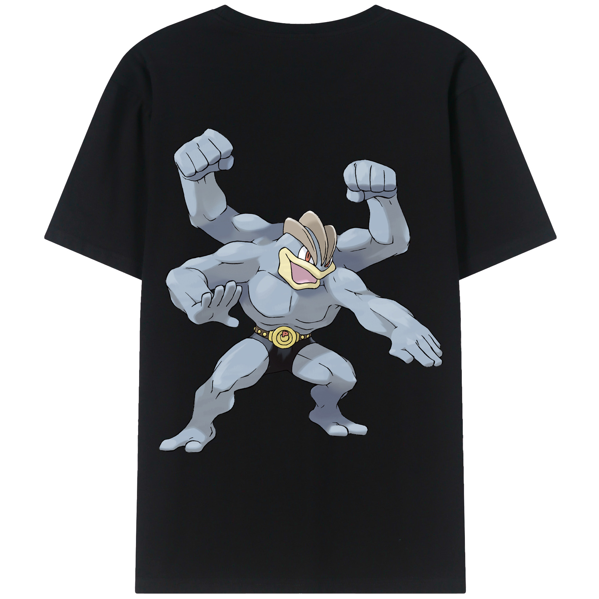 （画像用） ポケットモンスター Pokémon 綿100％ メンズ半袖Tシャツ（バックプリント） 通気性