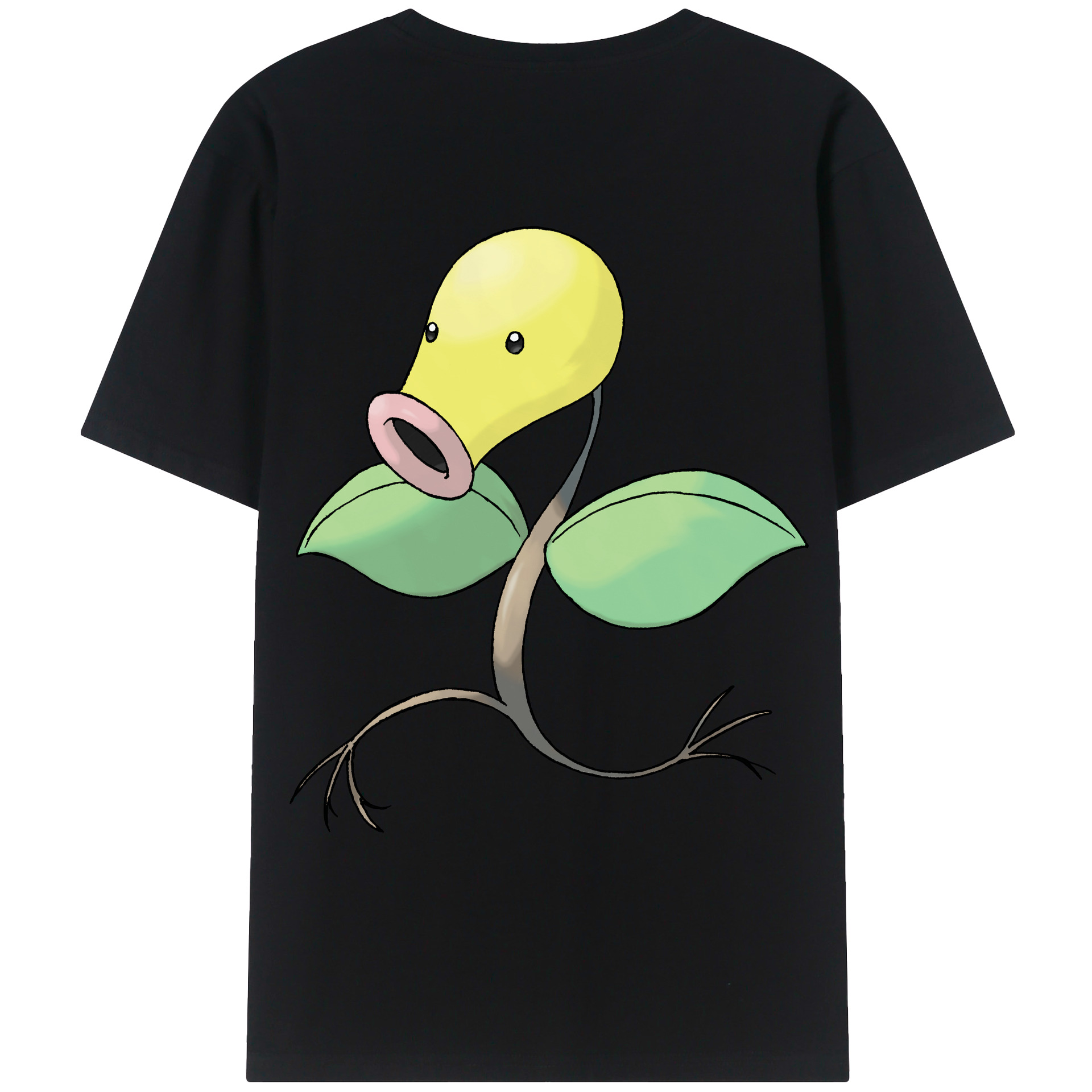 （画像用） ポケットモンスター Pokémon 綿100％ メンズ半袖Tシャツ（バックプリント） 通気性