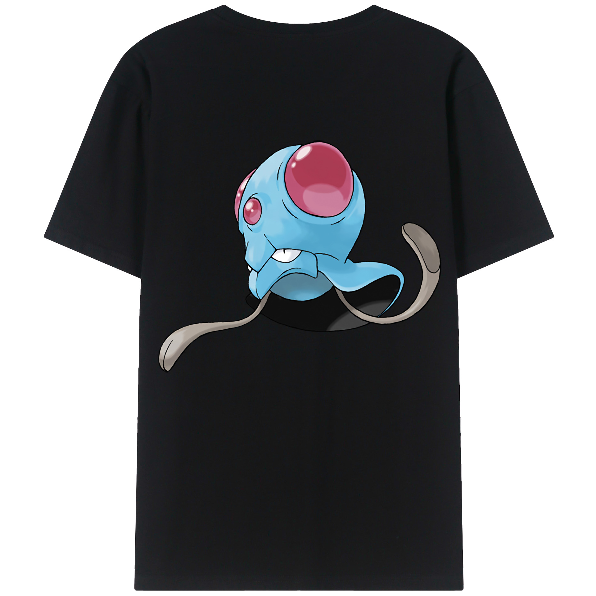 （画像用） ポケットモンスター Pokémon 綿100％ メンズ半袖Tシャツ（バックプリント） 通気性
