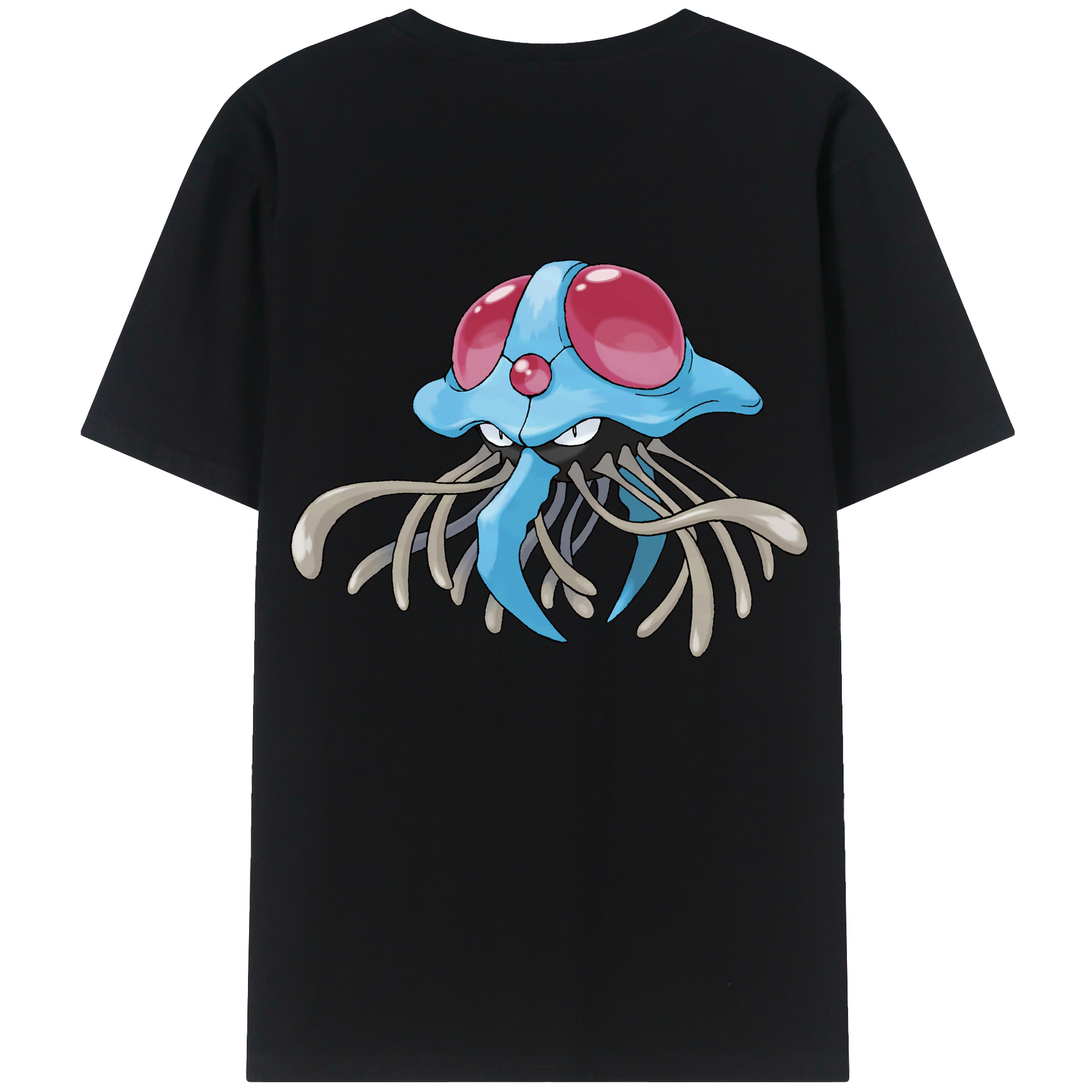 （画像用） ポケットモンスター Pokémon 綿100％ メンズ半袖Tシャツ（バックプリント） 通気性