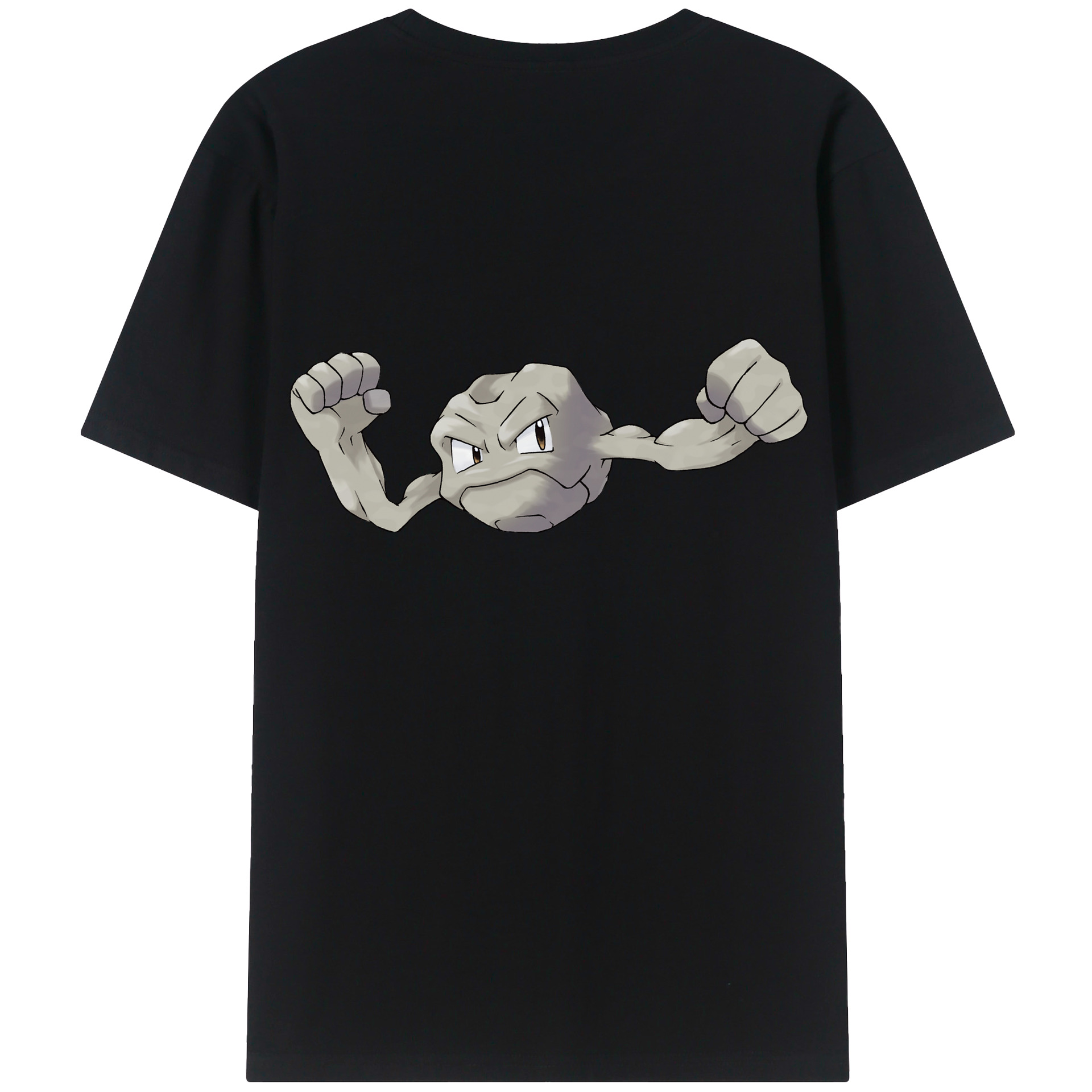 （画像用） ポケットモンスター Pokémon 綿100％ メンズ半袖Tシャツ（バックプリント） 通気性