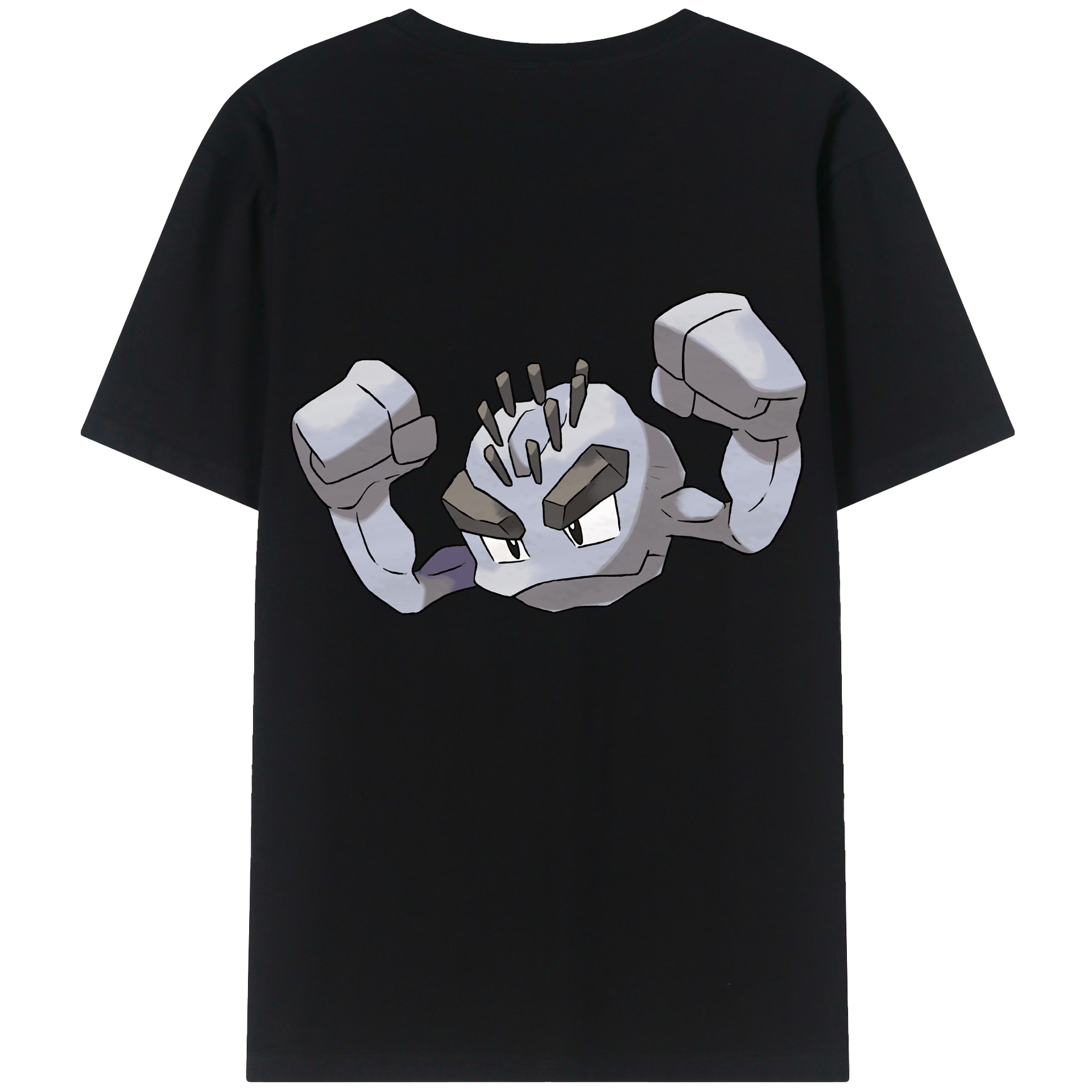 （画像用） ポケットモンスター Pokémon 綿100％ メンズ半袖Tシャツ（バックプリント） 通気性