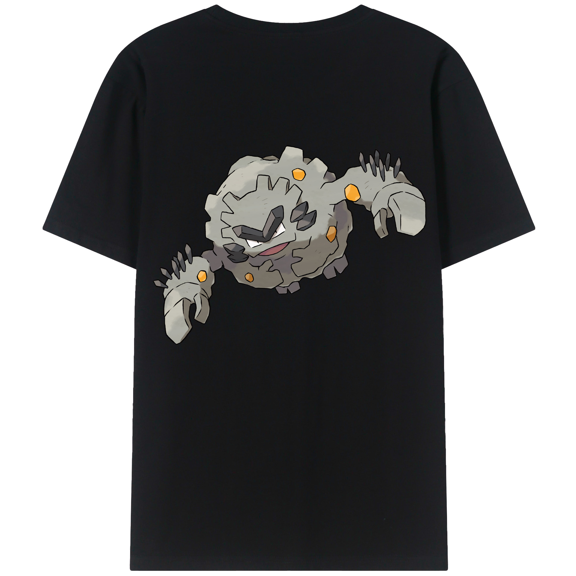 （画像用） ポケットモンスター Pokémon 綿100％ メンズ半袖Tシャツ（バックプリント） 通気性
