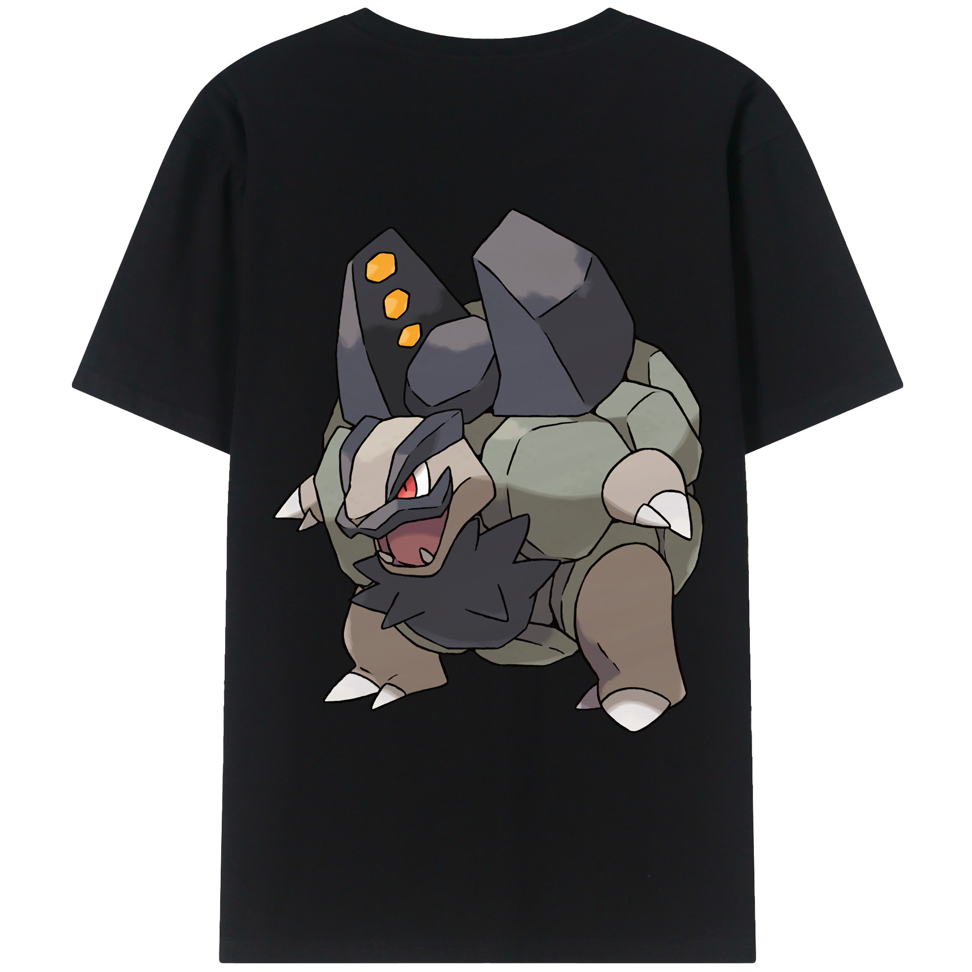 （画像用） ポケットモンスター Pokémon 綿100％ メンズ半袖Tシャツ（バックプリント） 通気性
