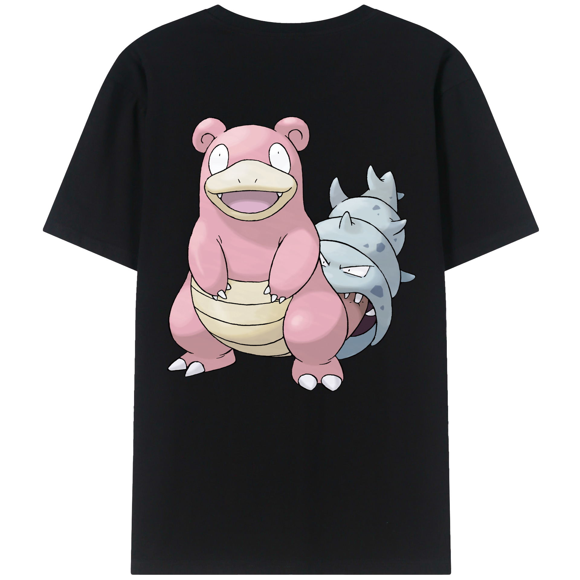（画像用） ポケットモンスター Pokémon 綿100％ メンズ半袖Tシャツ（バックプリント） 通気性