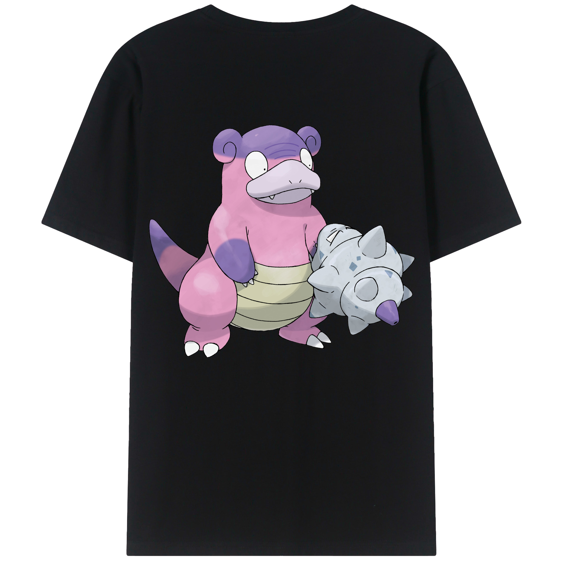 （画像用） ポケットモンスター Pokémon 綿100％ メンズ半袖Tシャツ（バックプリント） 通気性