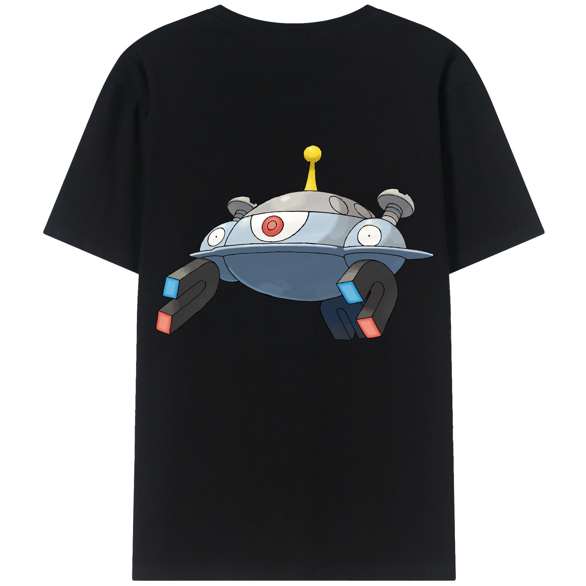 （画像用） ポケットモンスター Pokémon 綿100％ メンズ半袖Tシャツ（バックプリント） 通気性