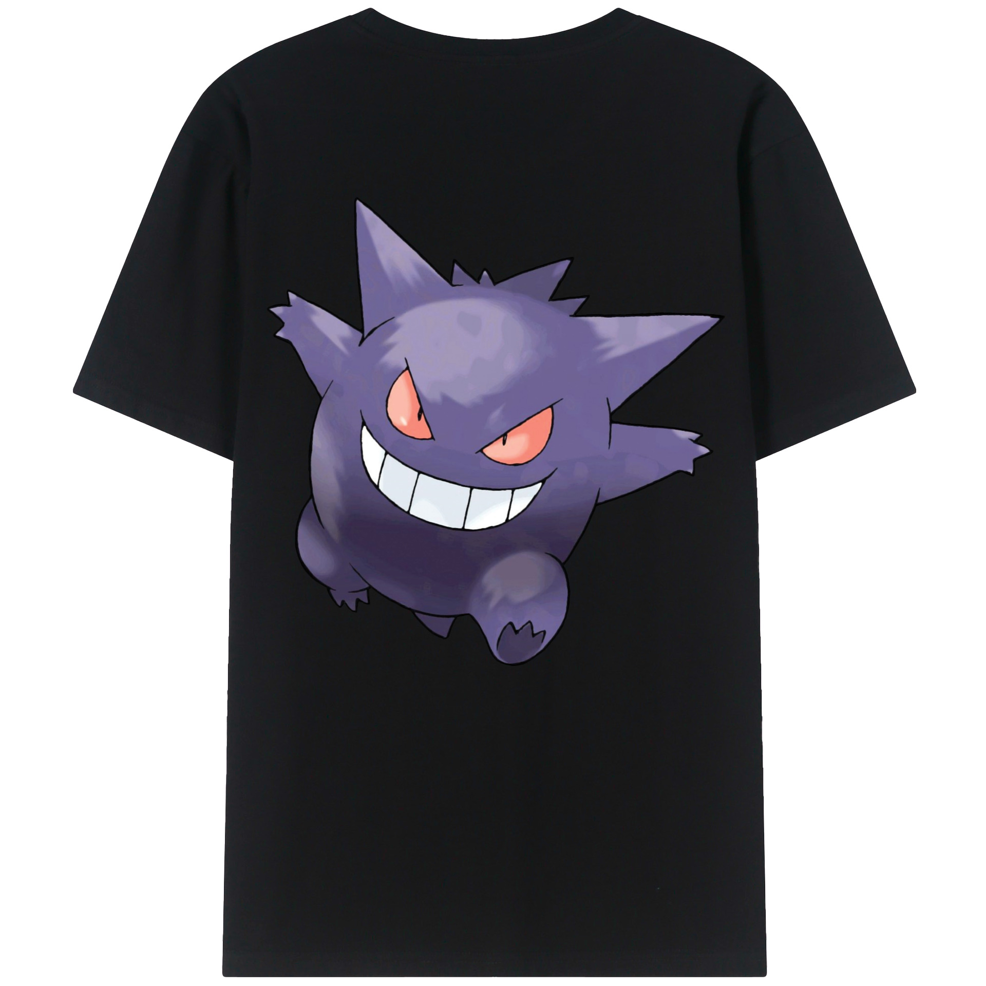 （画像用） ポケットモンスター Pokémon 綿100％ メンズ半袖Tシャツ（バックプリント） 通気性