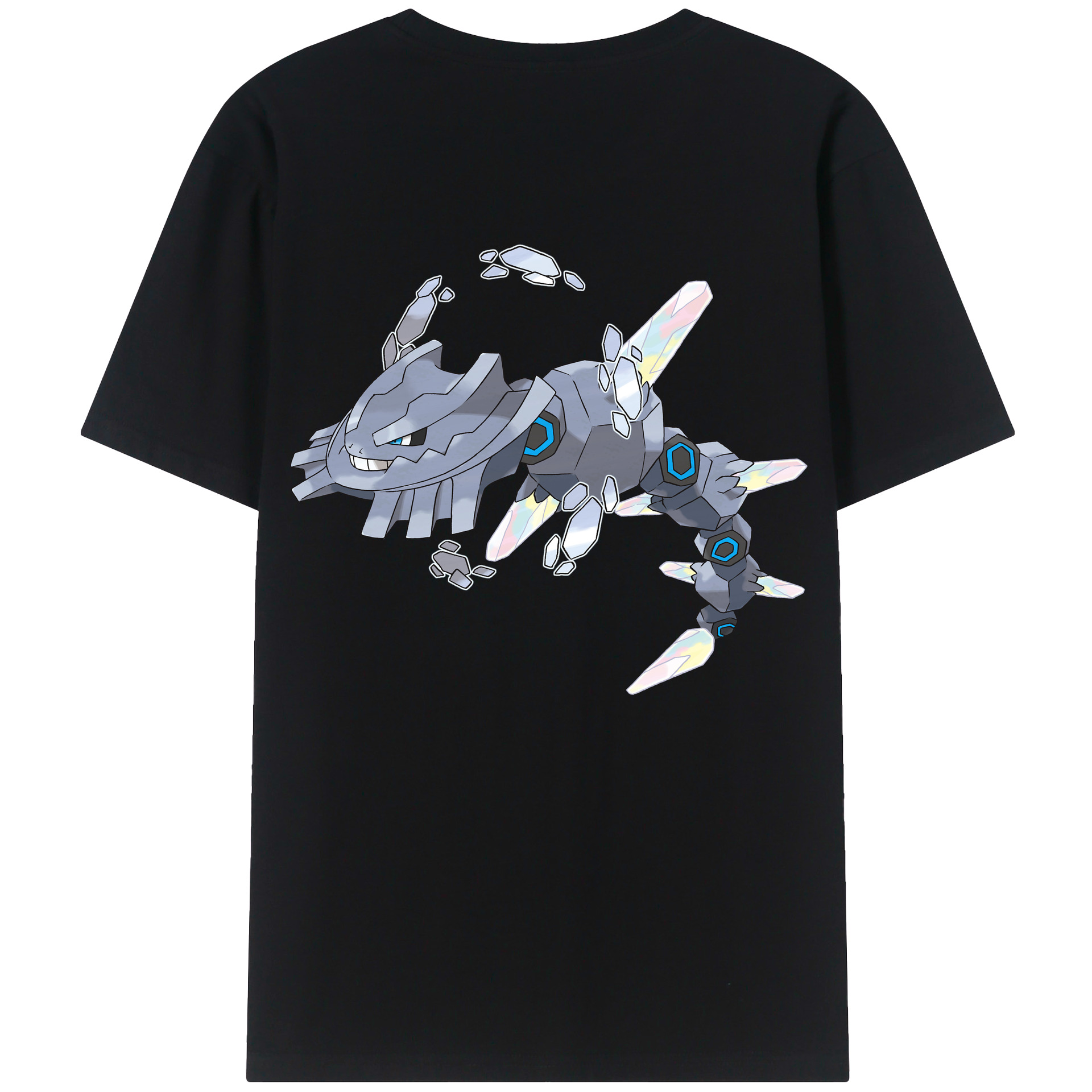 （画像用） ポケットモンスター Pokémon 綿100％ メンズ半袖Tシャツ（バックプリント） 通気性