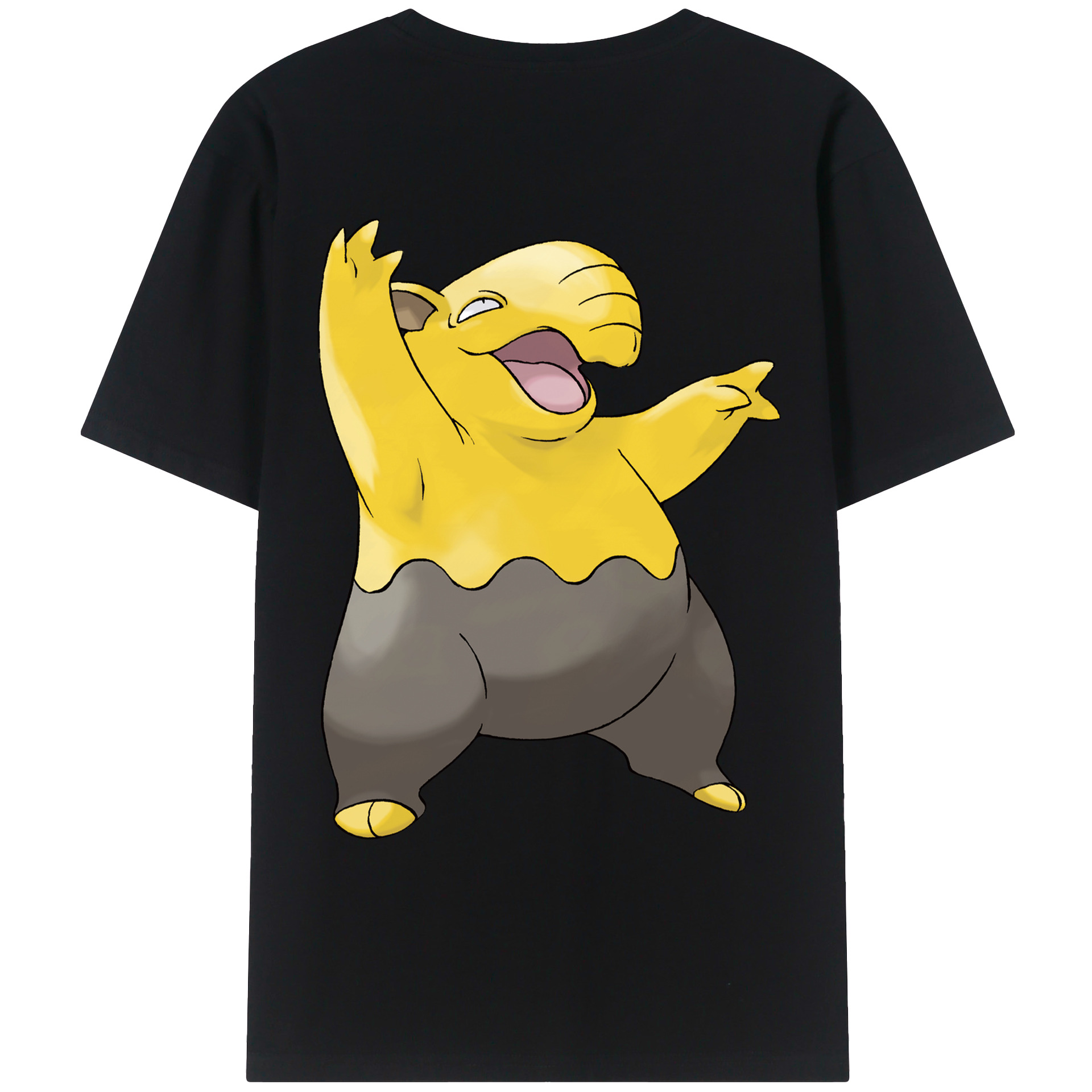 （画像用） ポケットモンスター Pokémon 綿100％ メンズ半袖Tシャツ（バックプリント） 通気性